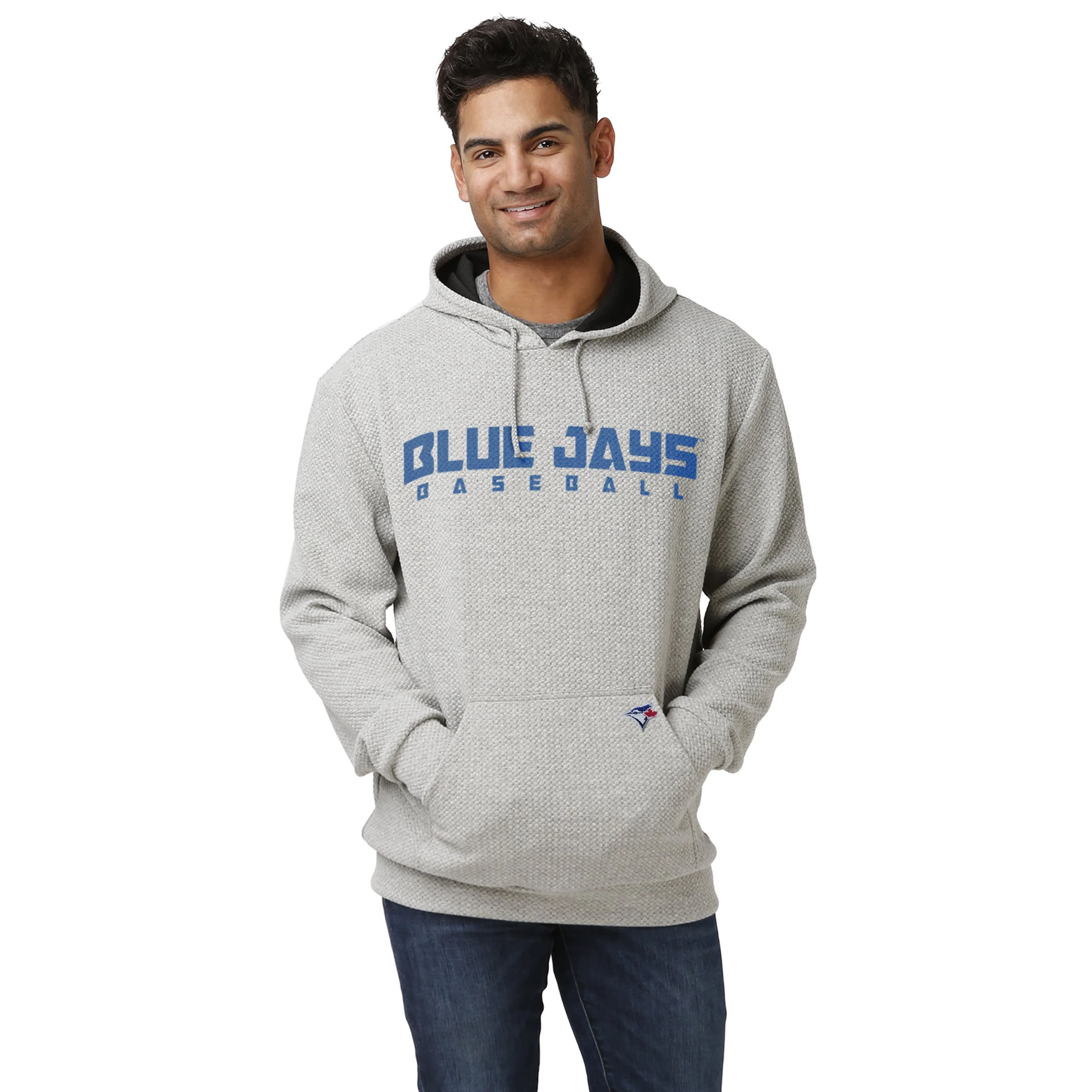 Toronto Blue Jays MLB Mens Gray Woven Hoodie