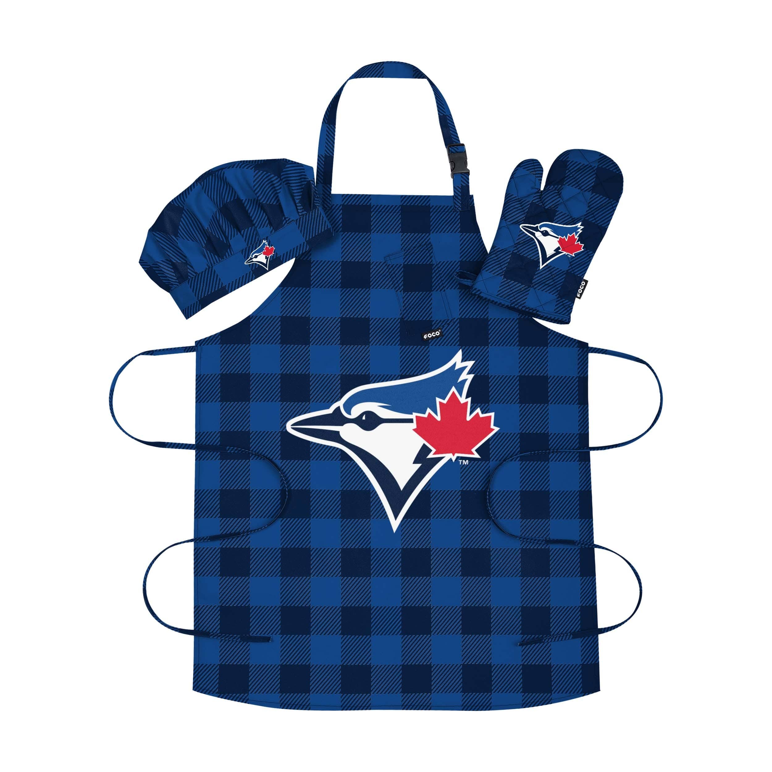Toronto Blue Jays MLB Plaid Chef Set