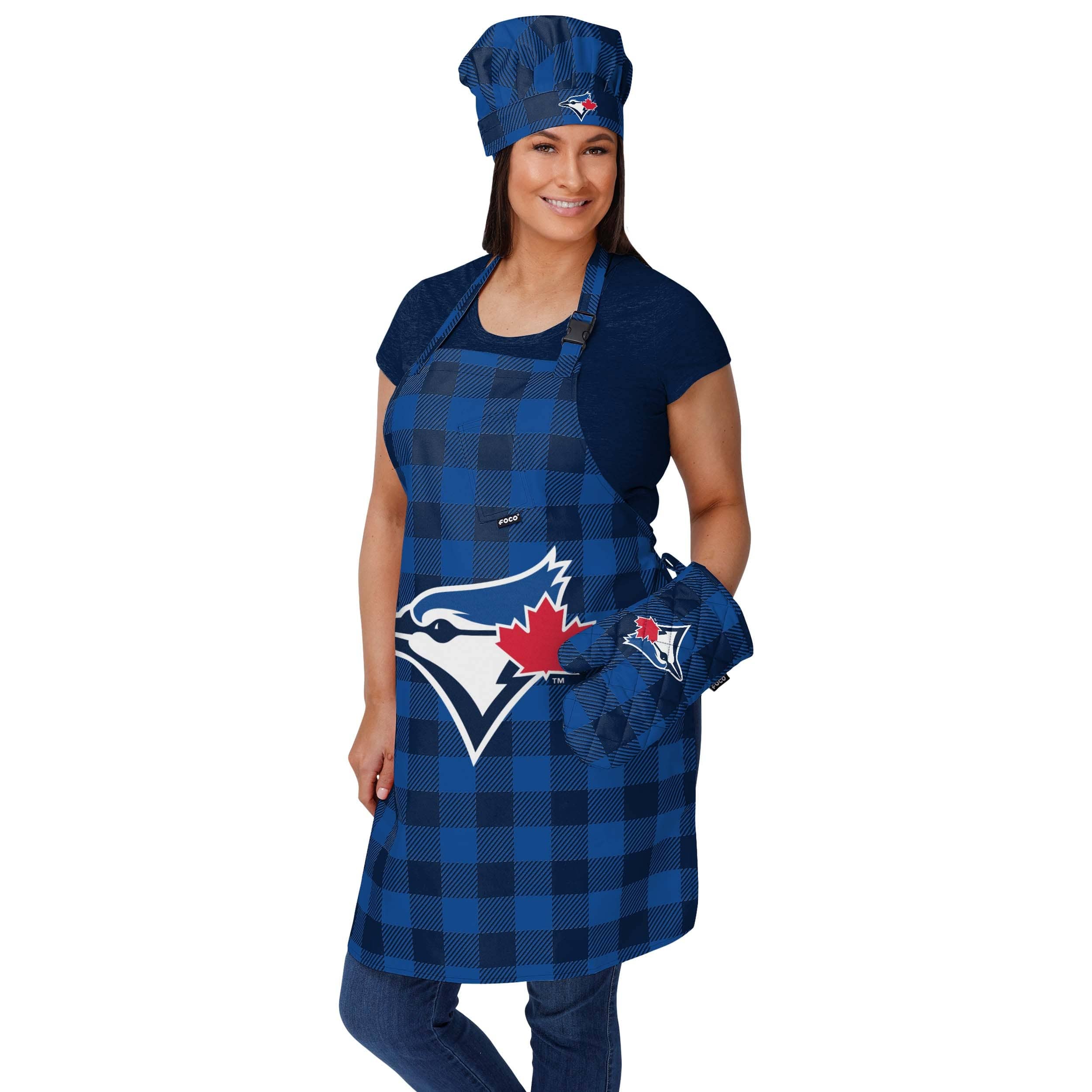 Toronto Blue Jays MLB Plaid Chef Set - Image 2