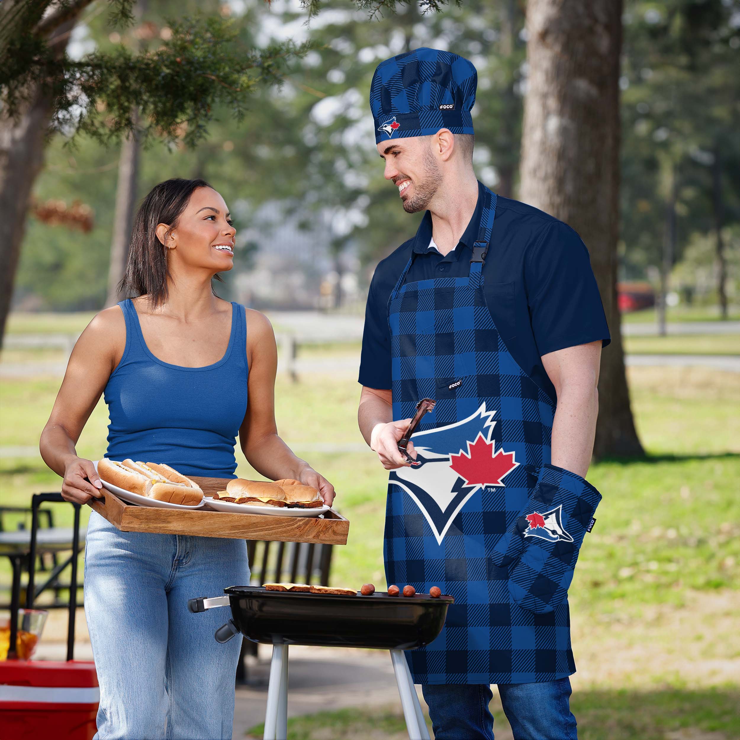Toronto Blue Jays MLB Plaid Chef Set - Image 5