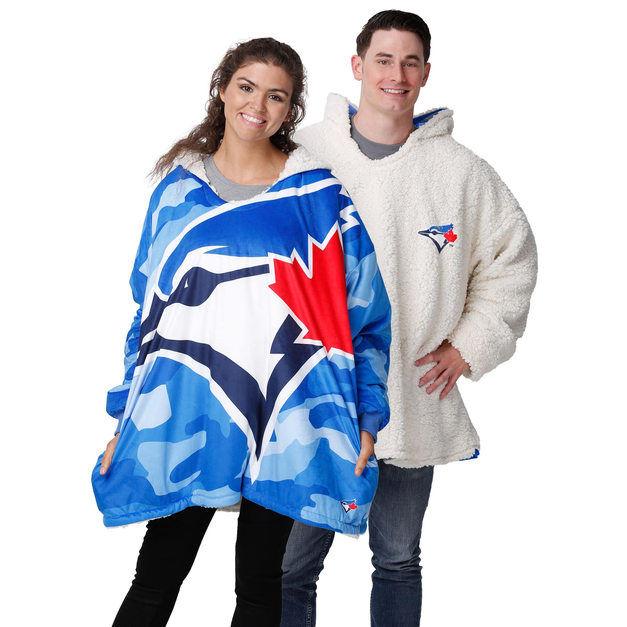 Toronto Blue Jays MLB Reversible Team Color Camo Hoodeez