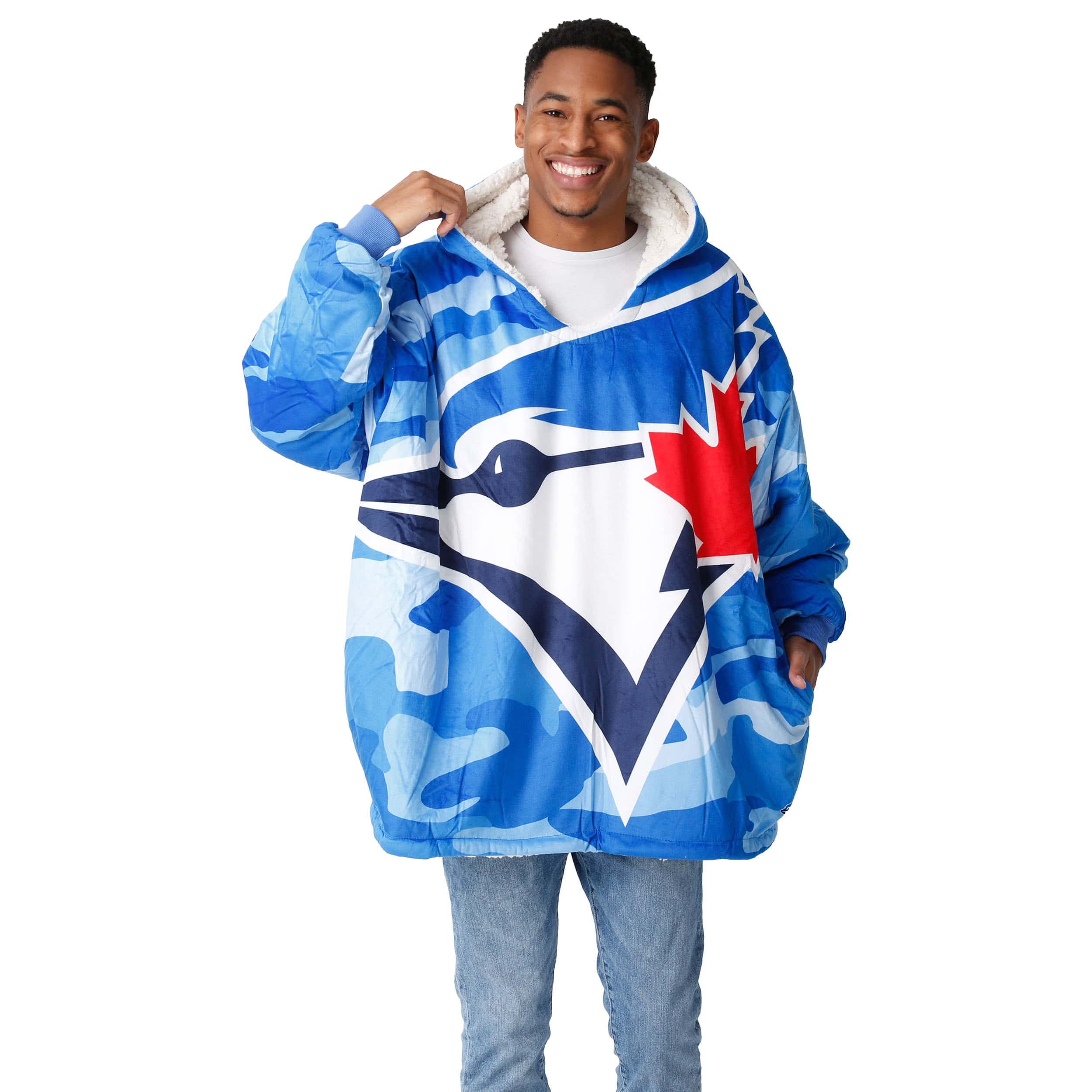 Toronto Blue Jays MLB Reversible Team Color Camo Hoodeez - Image 3