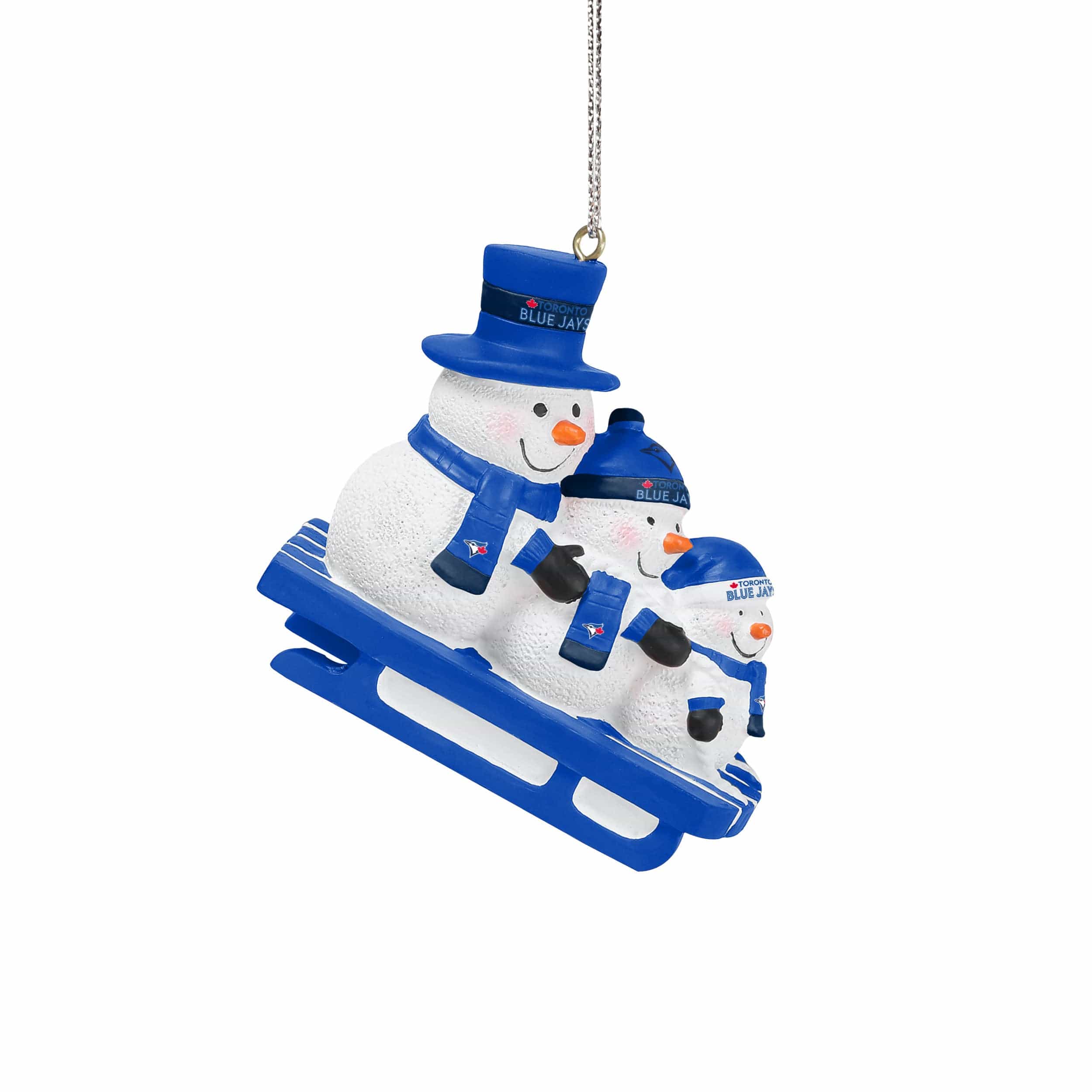 Toronto Blue Jays MLB Sledding Snowmen Ornament - Image 2