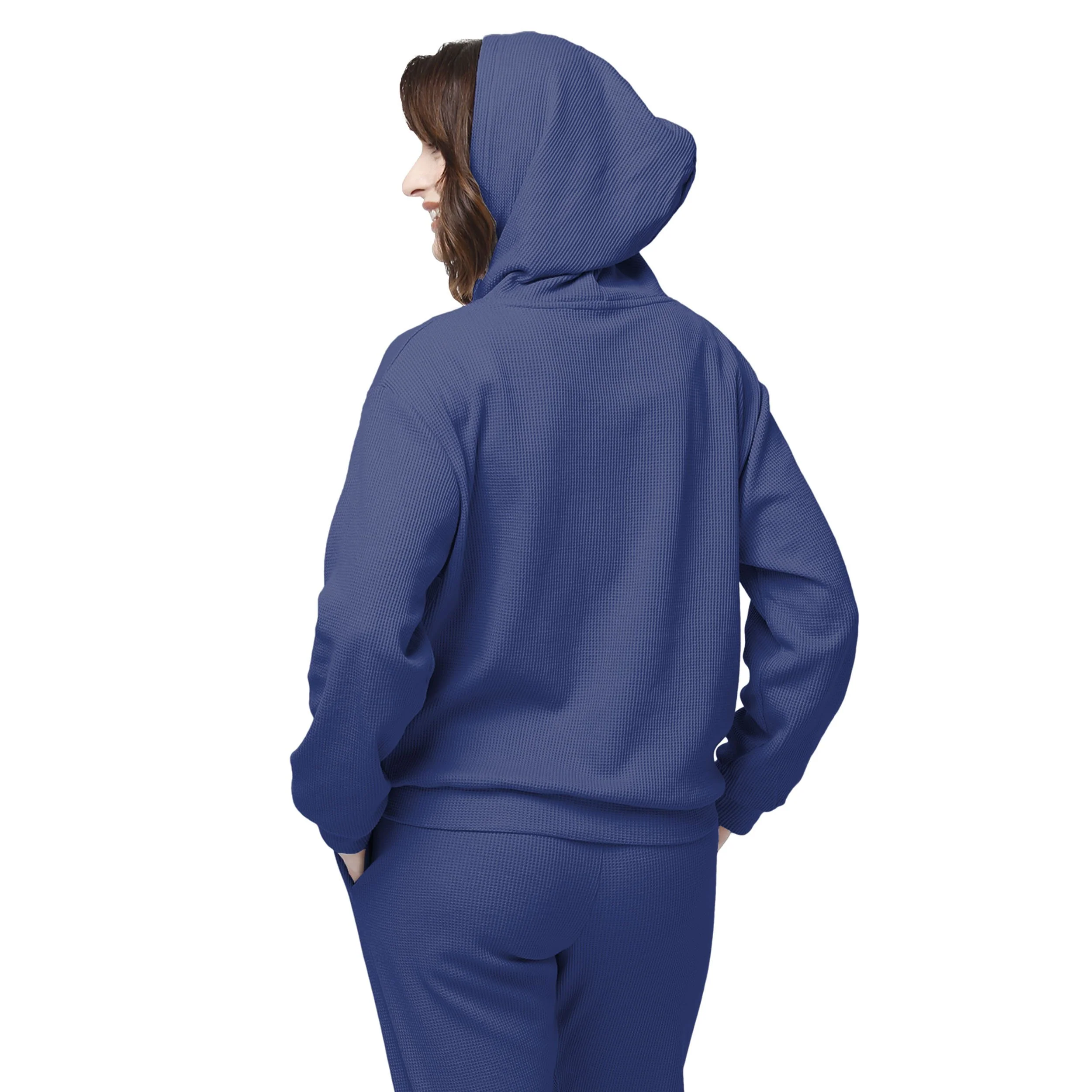 Toronto Blue Jays MLB Womens Waffle Lounge Sweater - Image 6