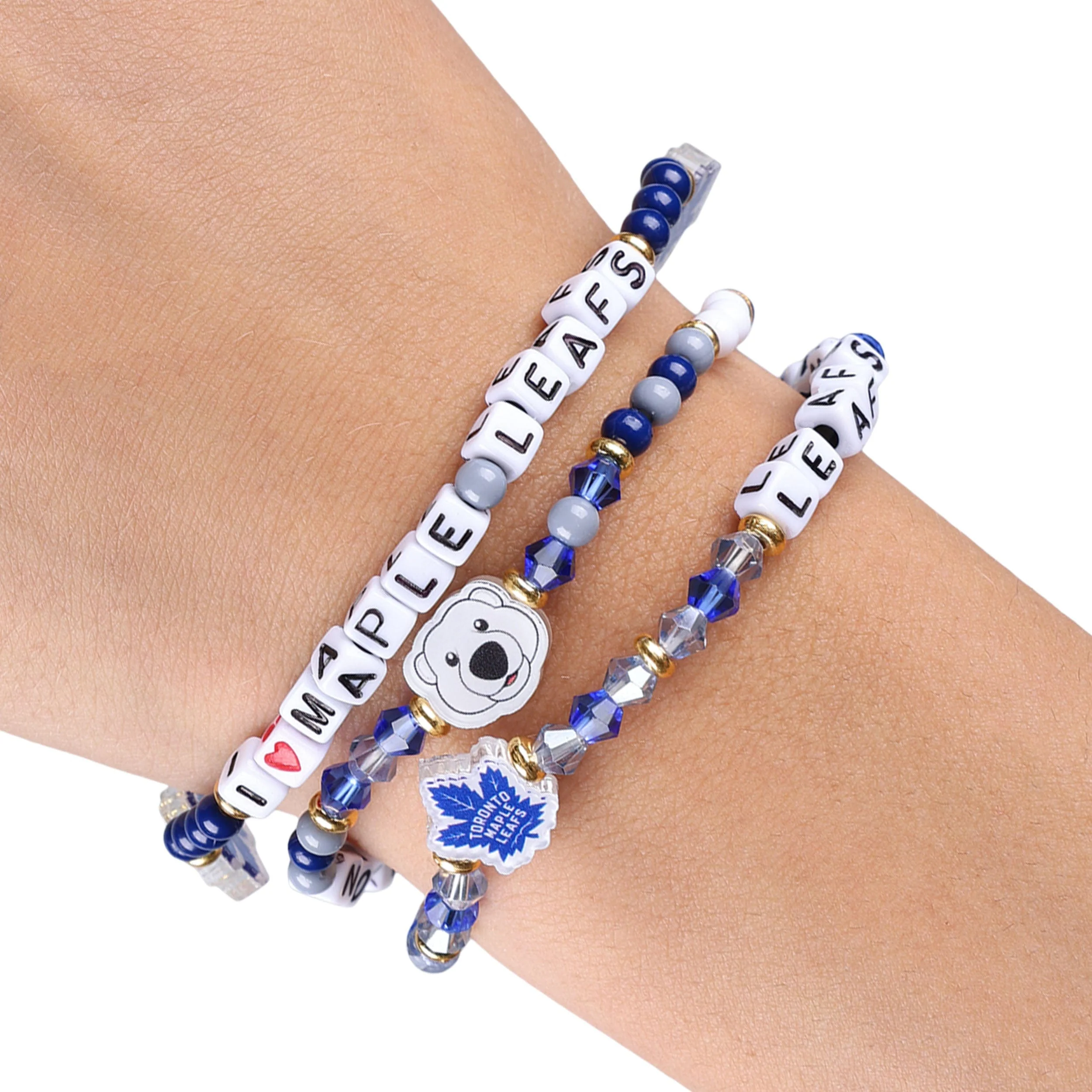 Toronto Maple Leafs NHL 3 Pack Friendship Bracelet - Image 4