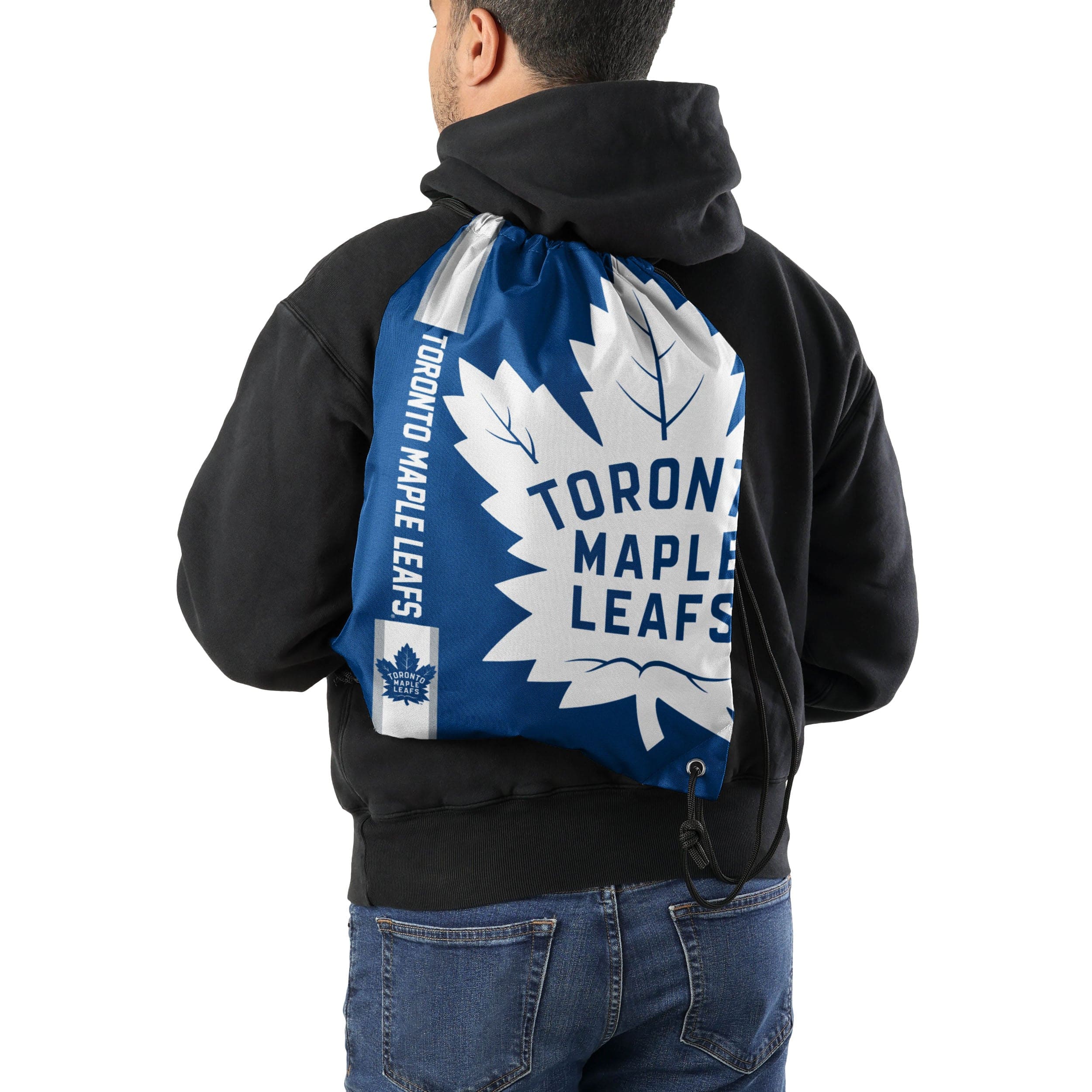 Toronto Maple Leafs NHL Big Logo Drawstring Backpack - Image 2