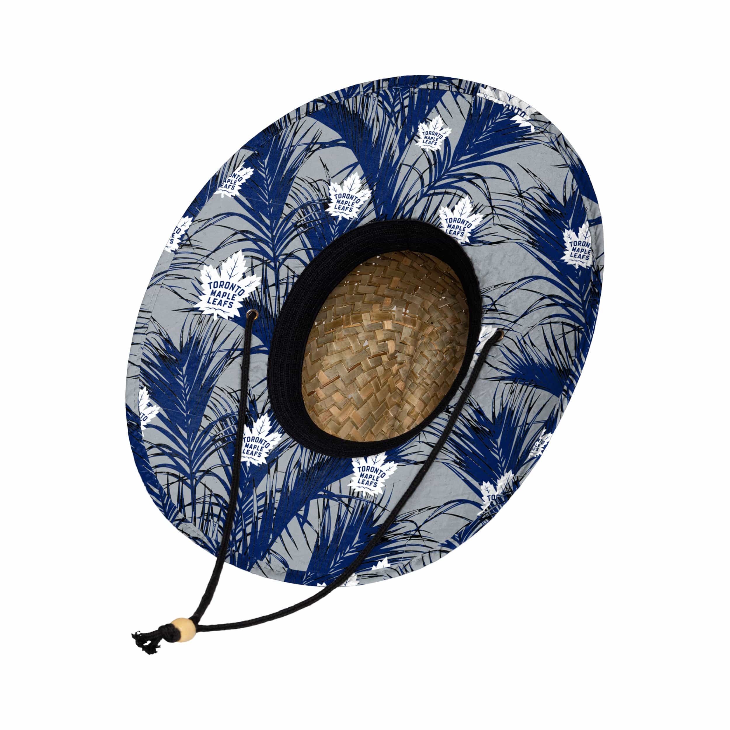 Toronto Maple Leafs NHL Floral Straw Hat - Image 2