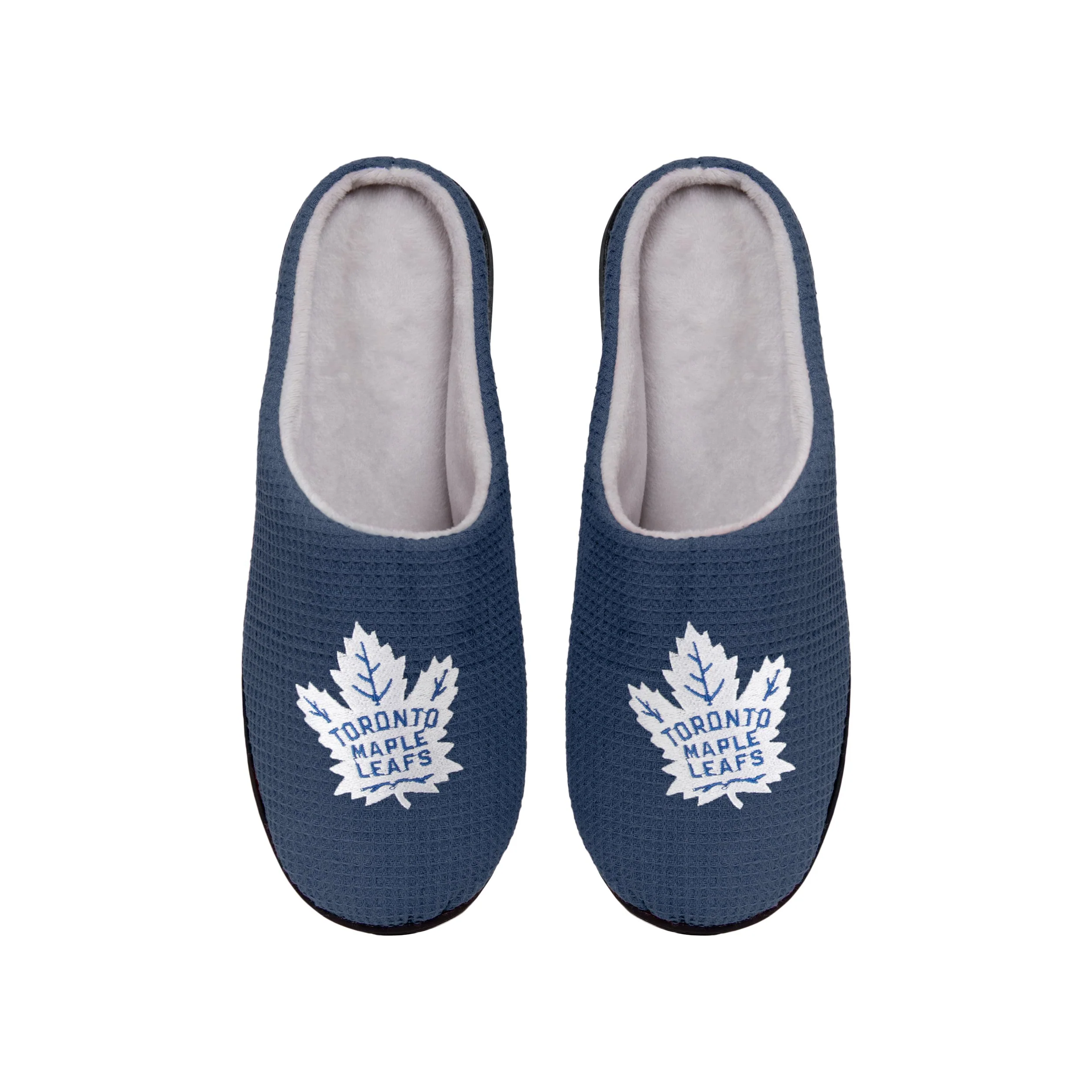 Toronto Maple Leafs NHL Mens Memory Foam Slide Slippers - Image 2