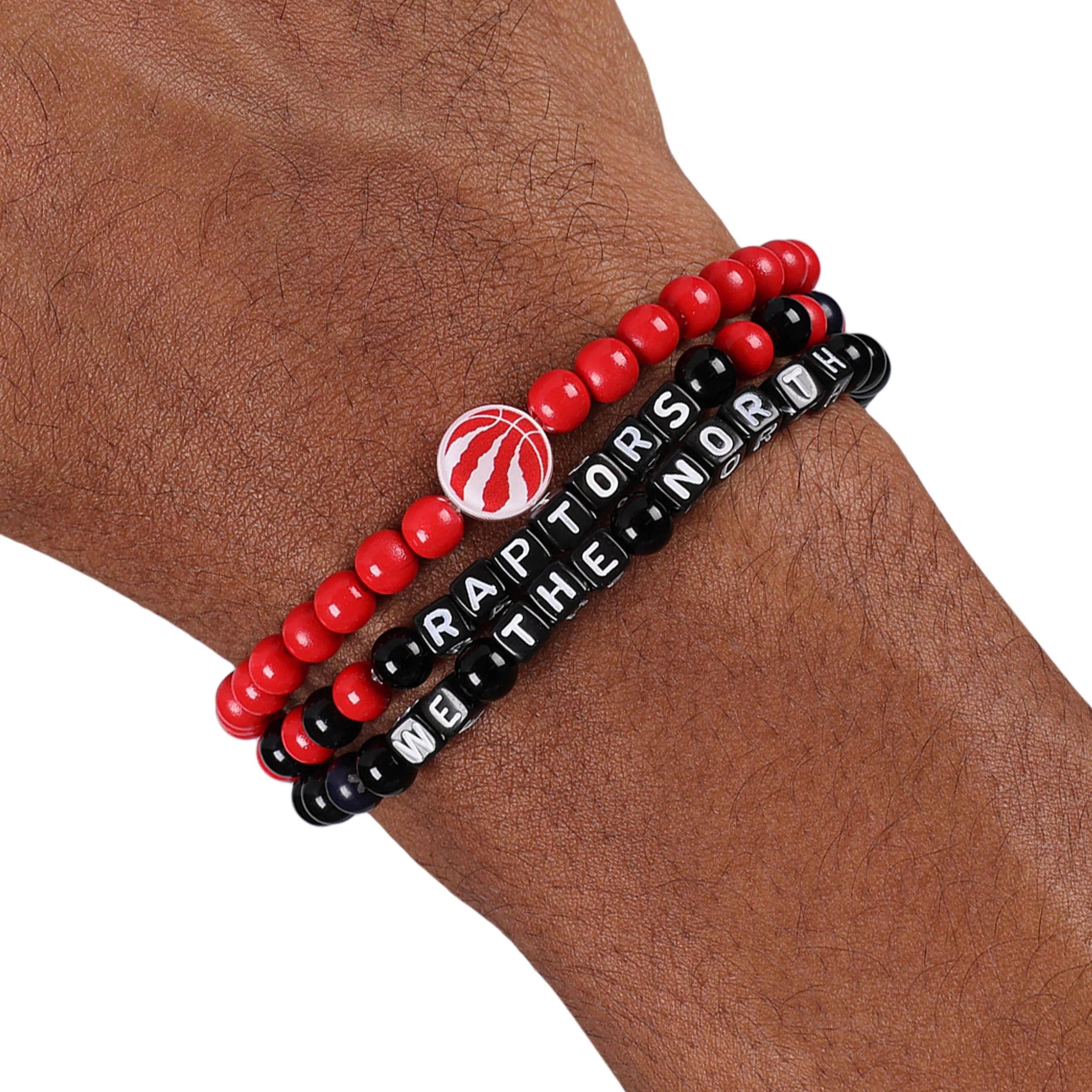 Toronto Raptors NBA 3 Pack Beaded Friendship Bracelet - Image 4