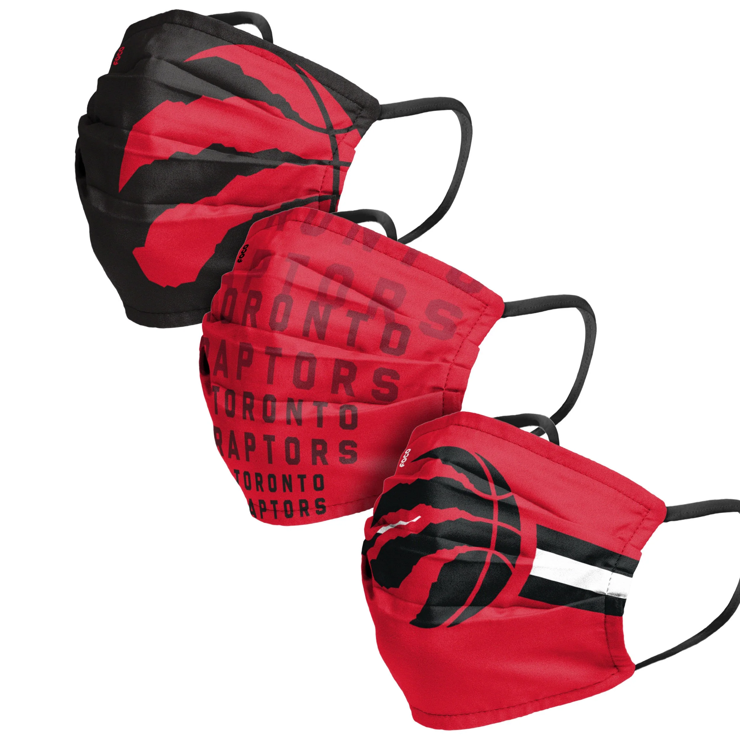 Toronto Raptors NBA Mens Matchday 3 Pack Face Cover