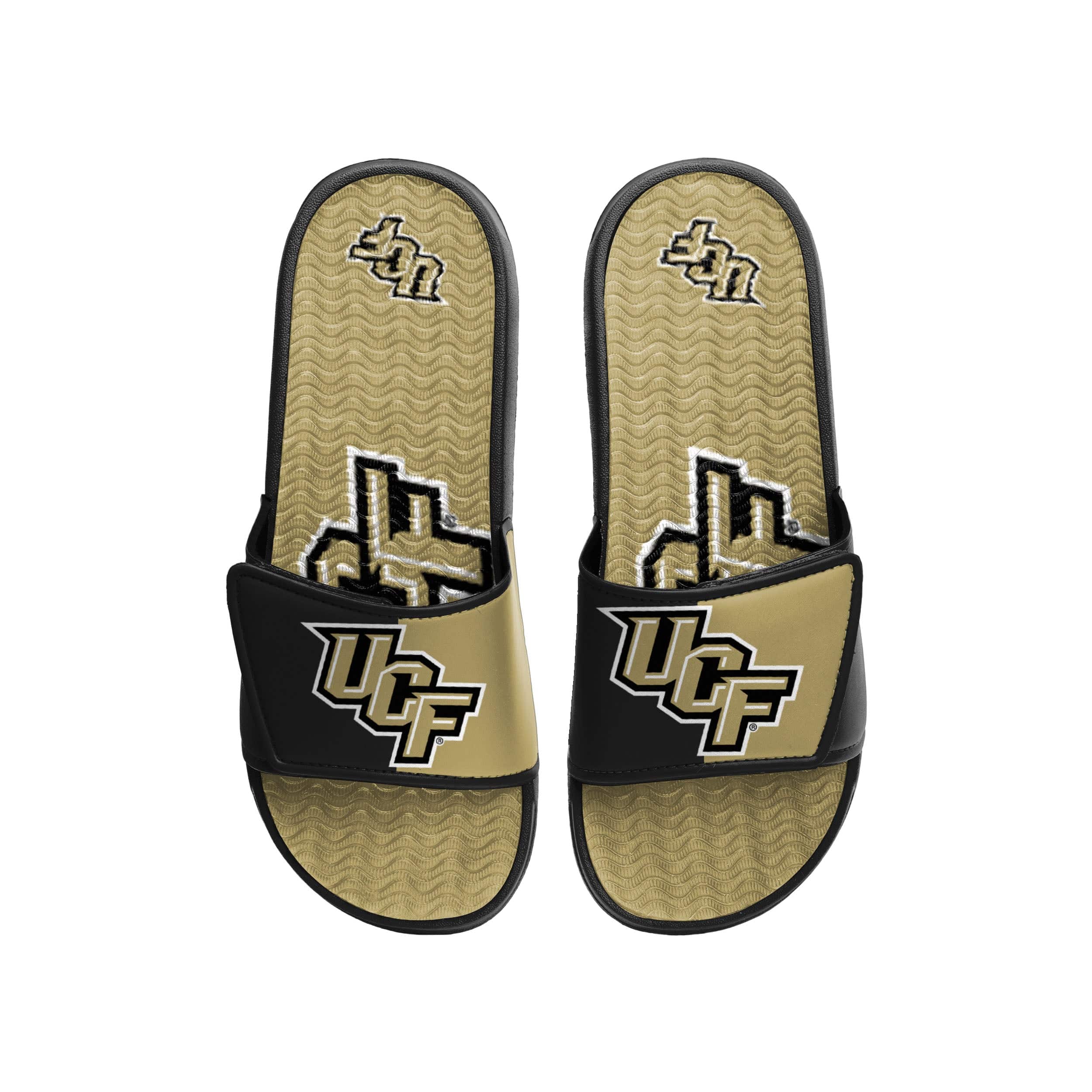 UCF Knights NCAA Mens Colorblock Big Logo Gel Slides - Image 2