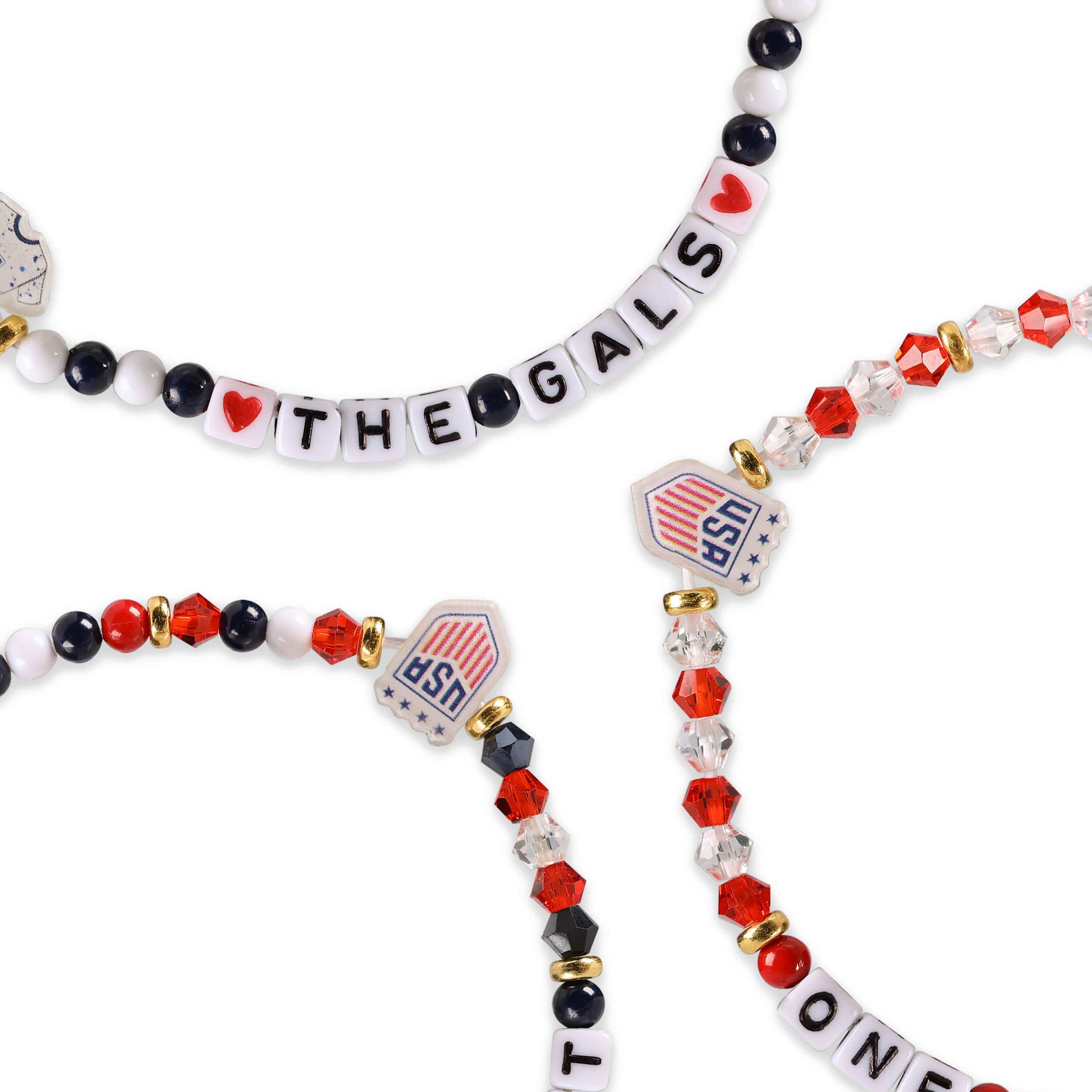 US Womens National Team 3 Pack Friendship Bracelet - Image 2