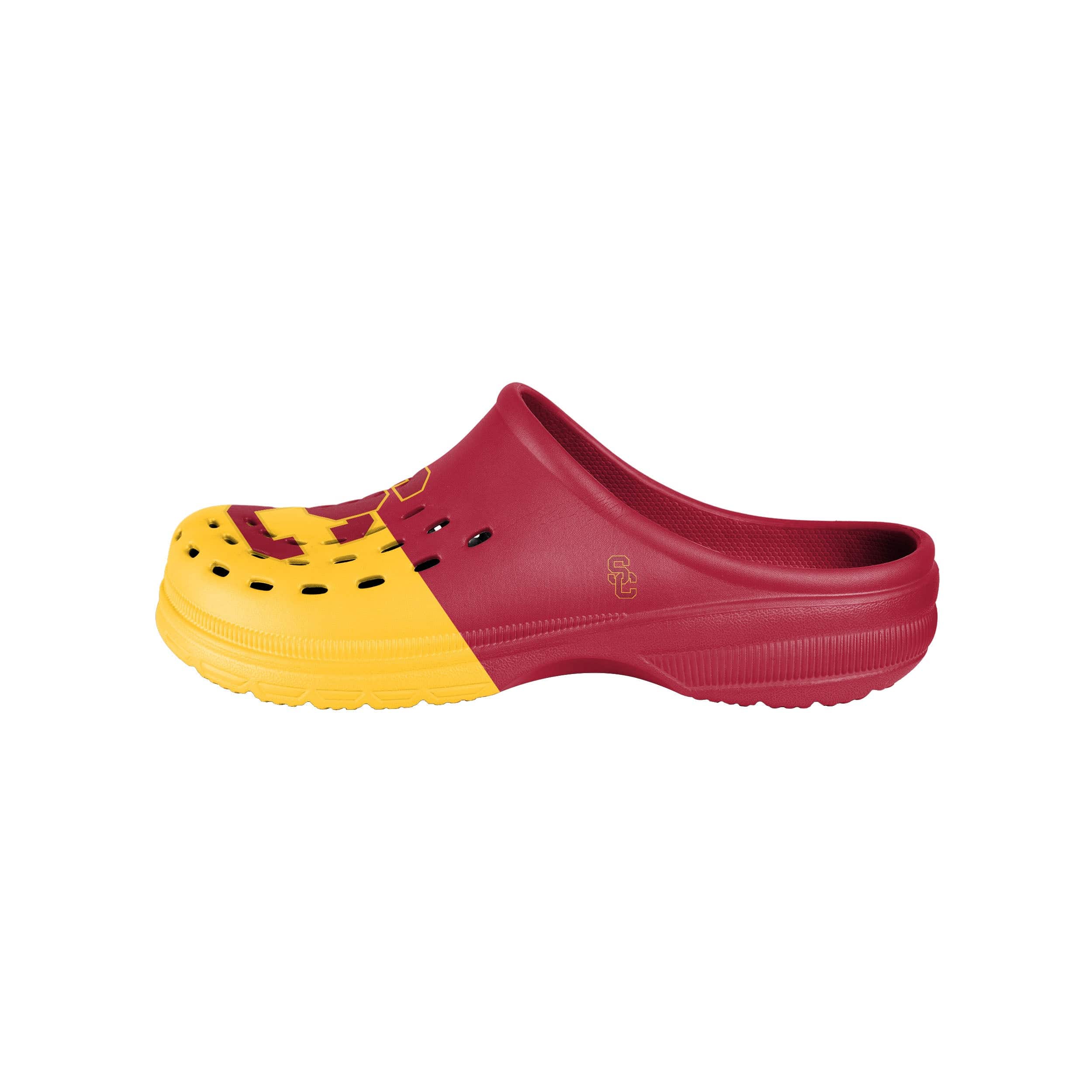 USC Trojans NCAA Mens Colorblock Big Logo Clog - Image 2