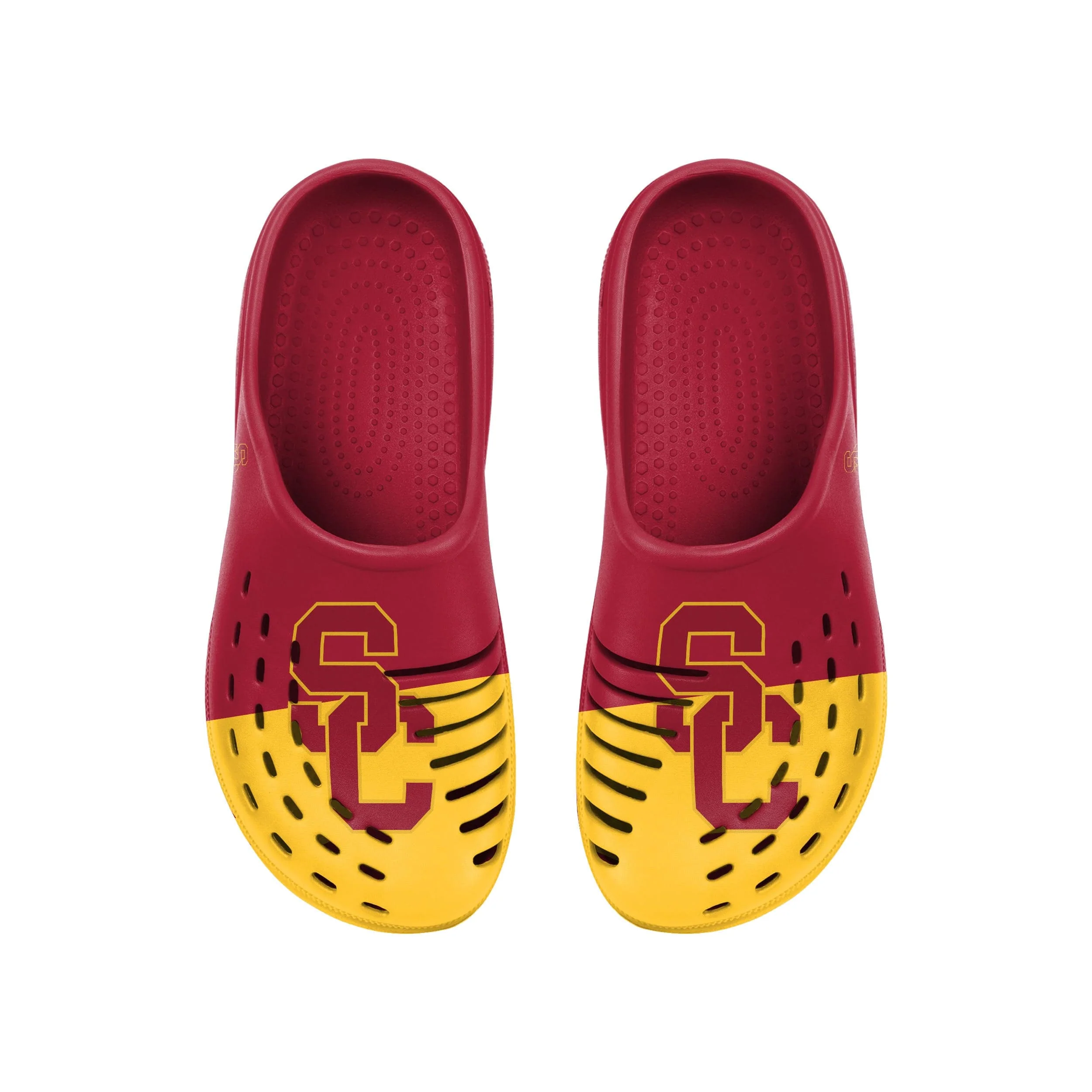 USC Trojans NCAA Mens Colorblock Big Logo Clog - Image 4