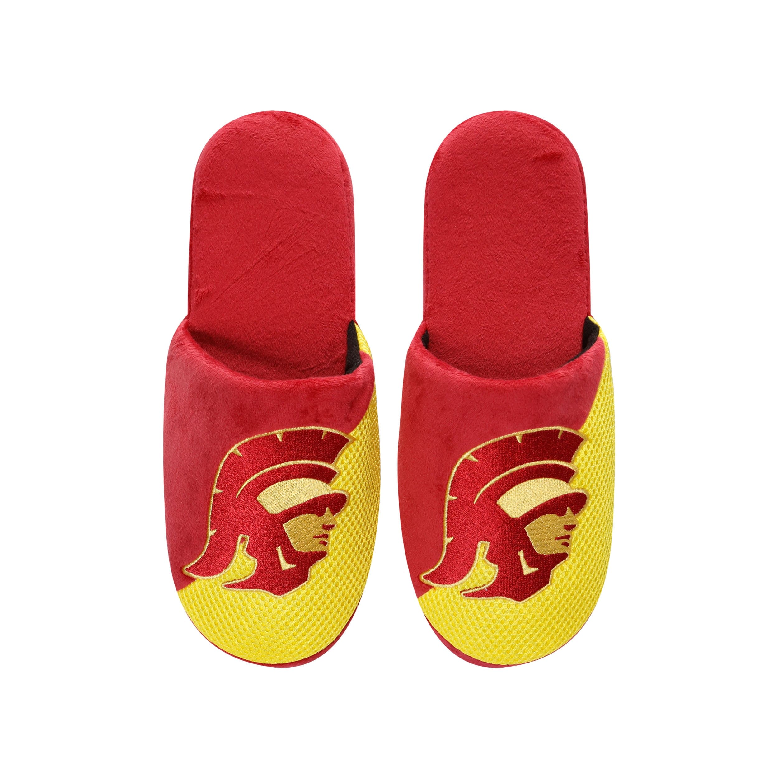 USC Trojans NCAA Mens Team Logo Staycation Slippers - Image 4