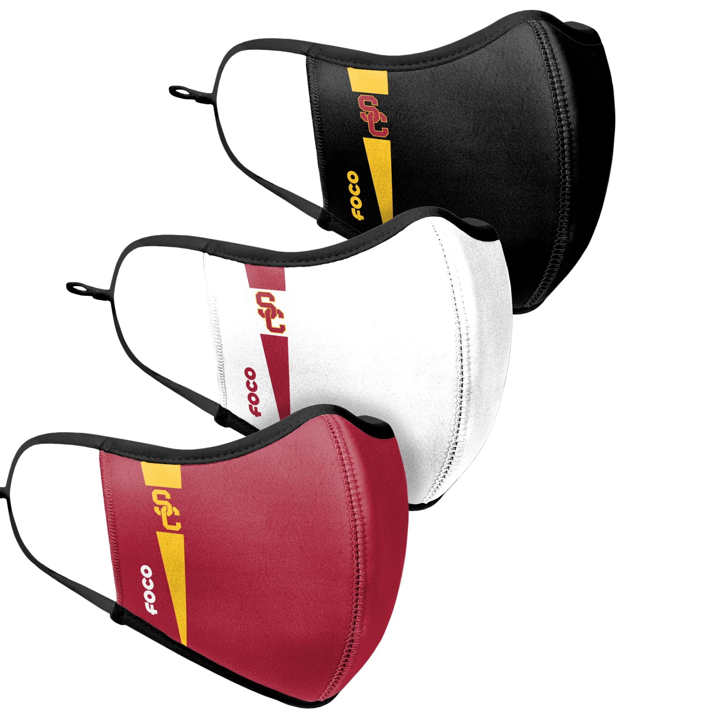 USC Trojans NCAA Sport 3 Pack Face Cover - Image 3