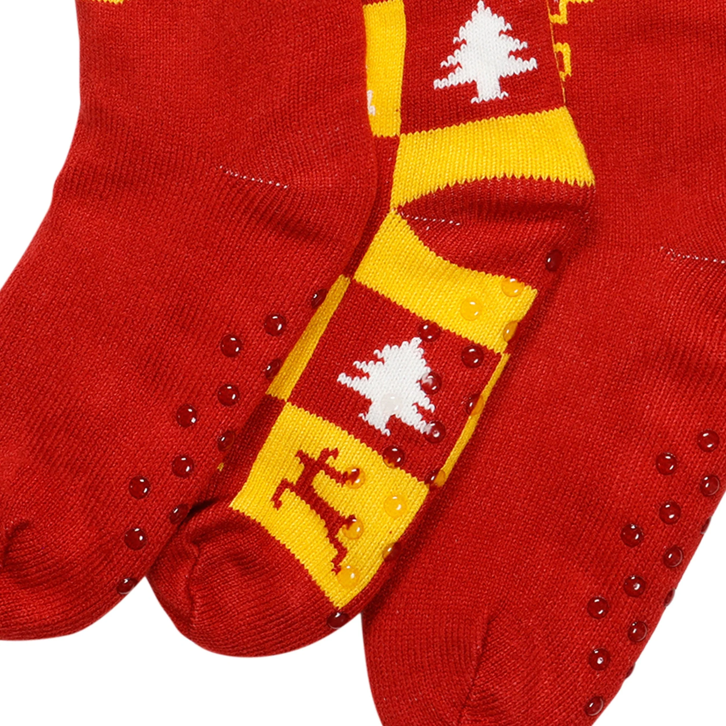 USC Trojans NCAA Womens Fan Footy 3 Pack Slipper Socks - Image 3