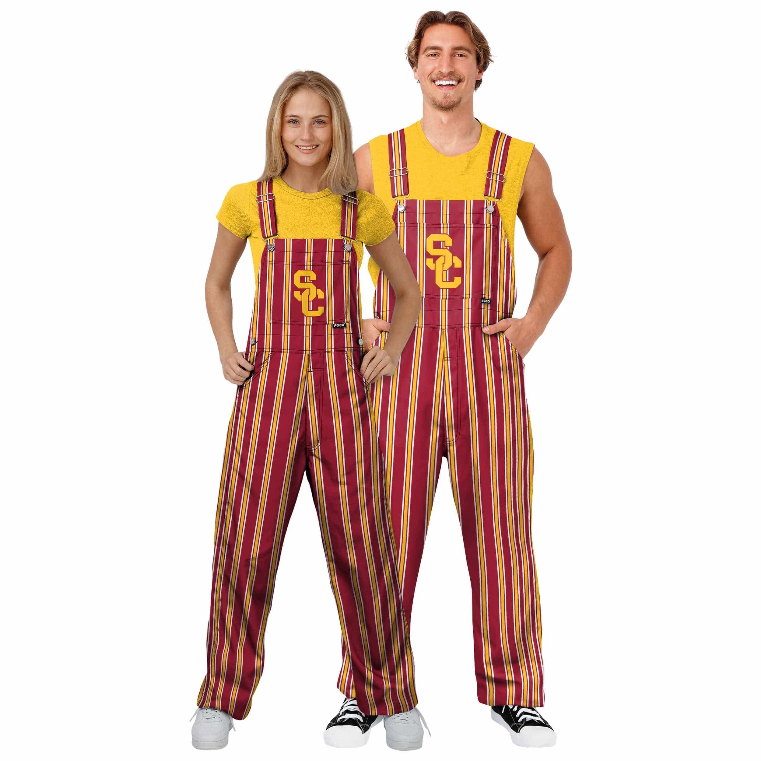 USC Trojans NCAA Womens Sideline Spirit Bib Overalls - Image 3