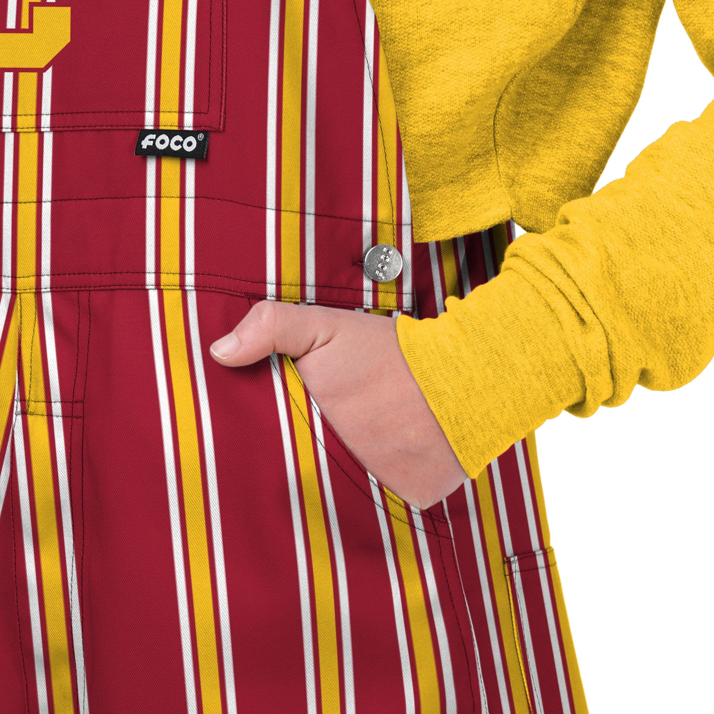 USC Trojans NCAA Womens Sideline Spirit Bib Overalls - Image 5