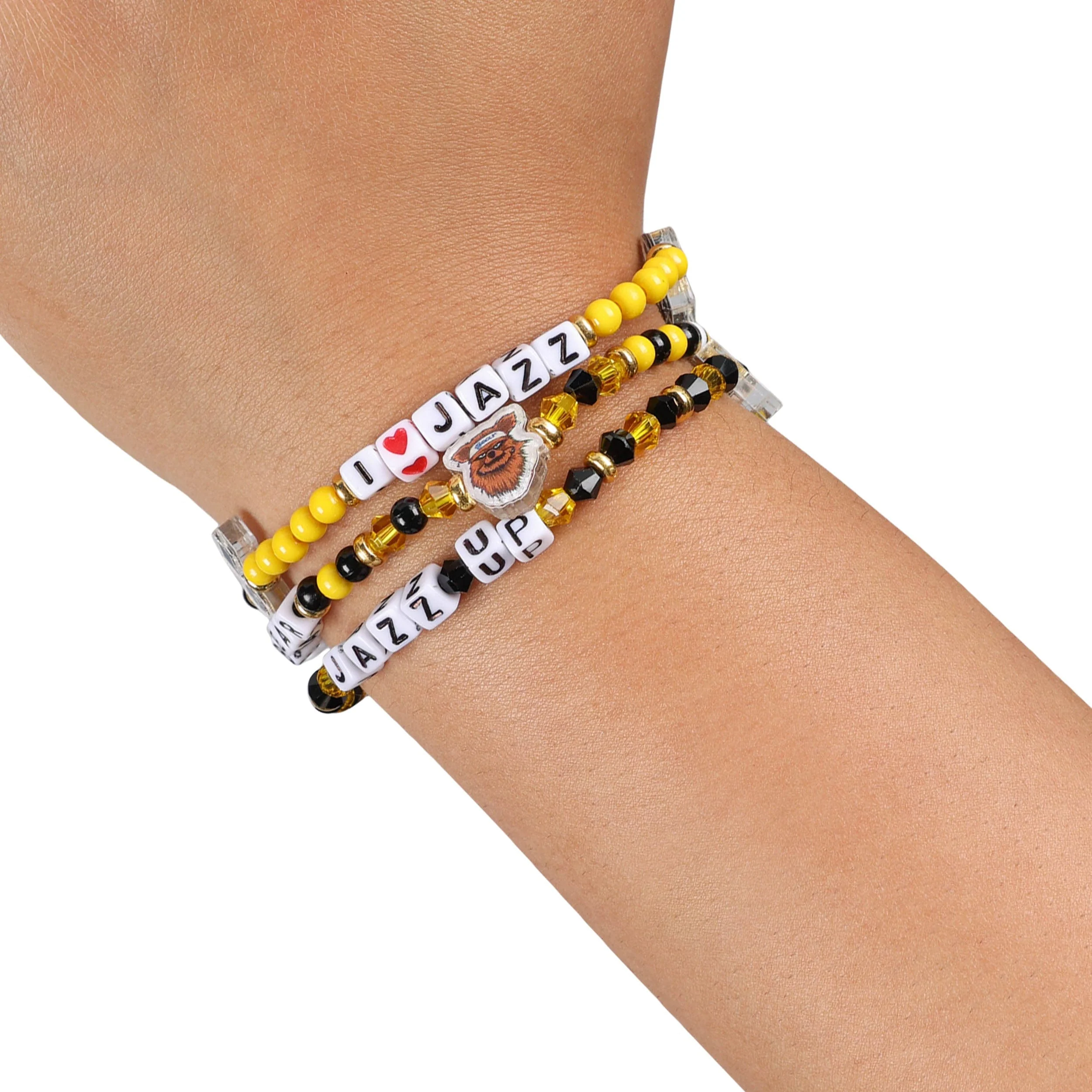 Utah Jazz NBA 3 Pack Friendship Bracelet - Image 4