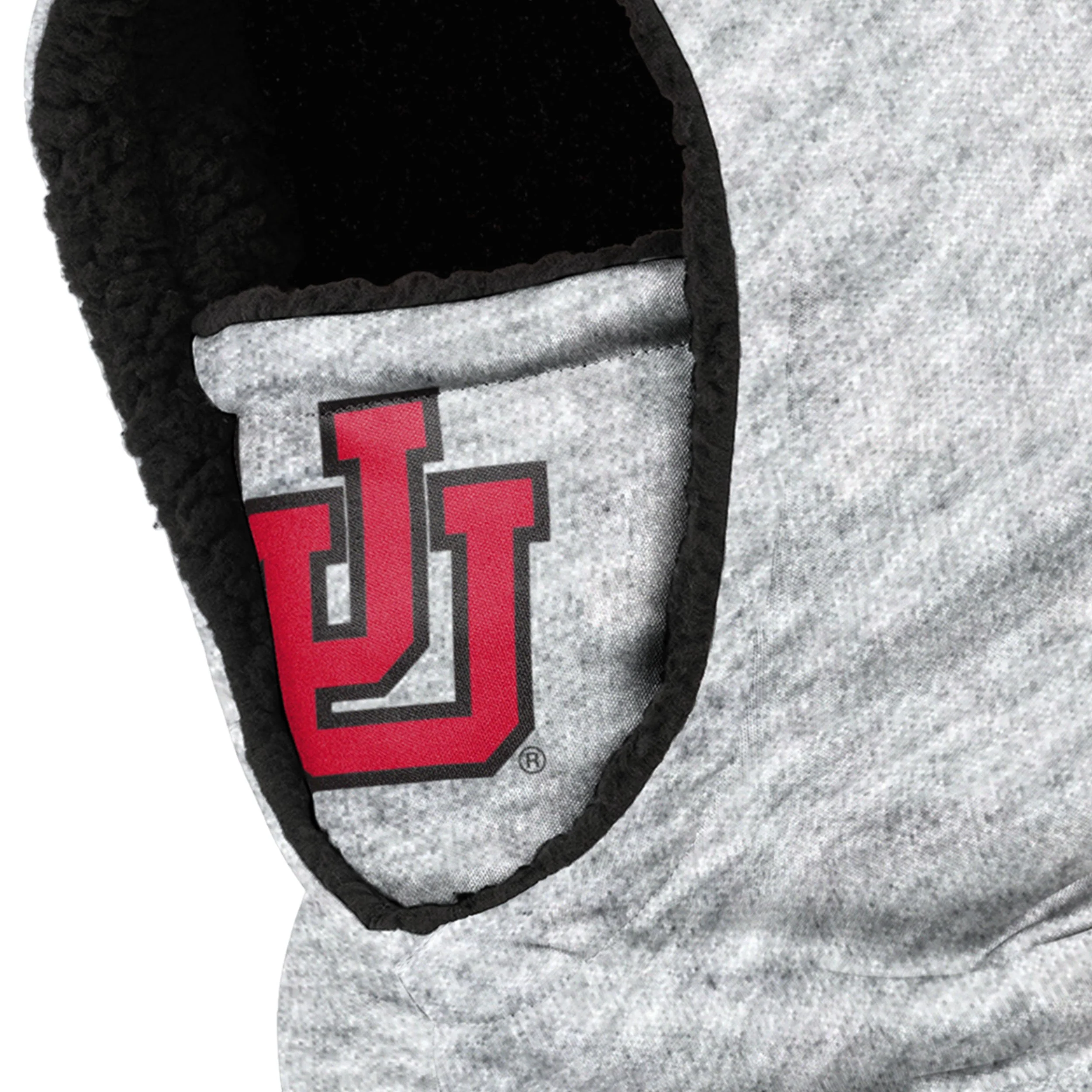 Utah Utes NCAA Heather Grey Big Logo Hooded Gaiter - Image 3