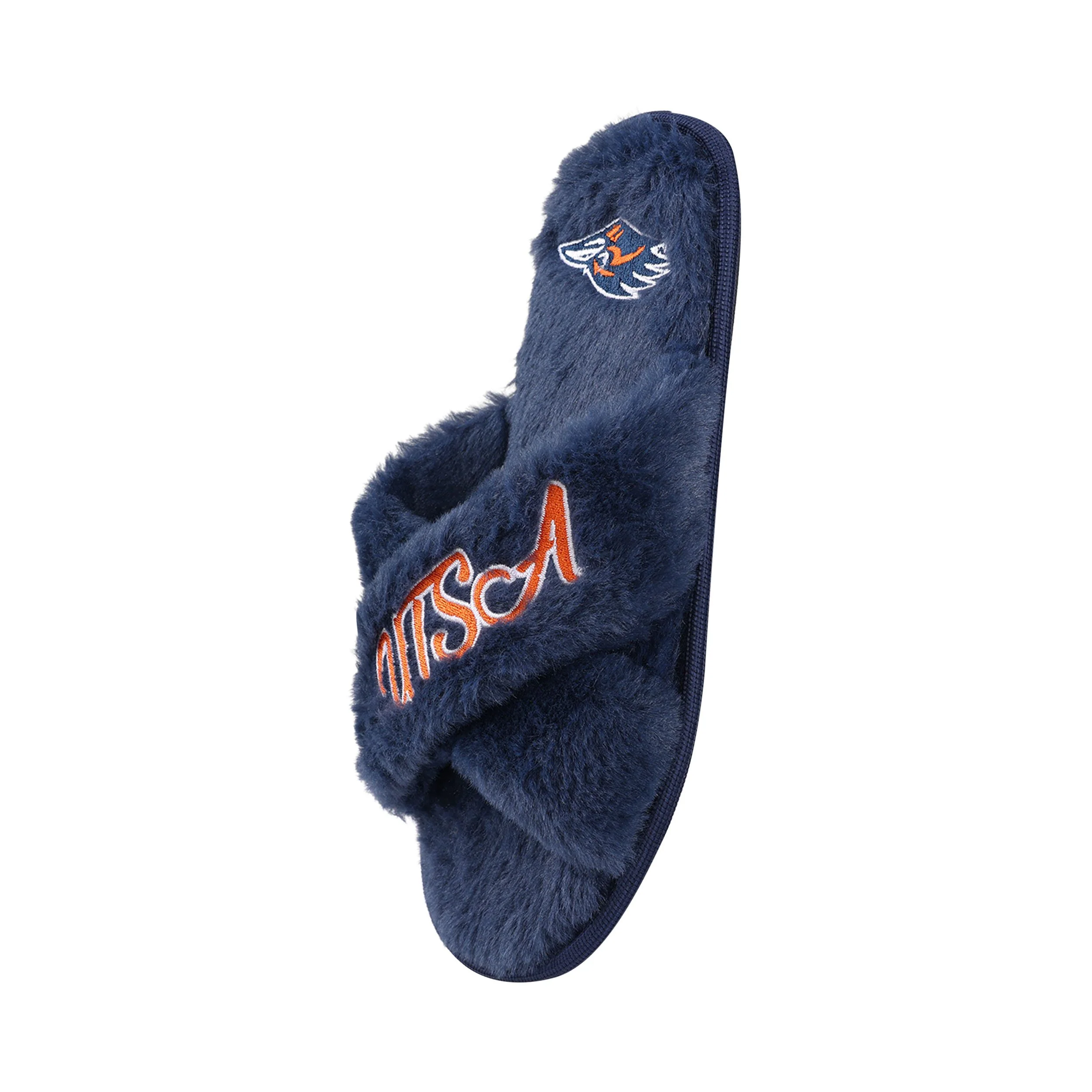 UTSA Roadrunners NCAA Womens Script Wordmark Fur Cross Slide - Image 3