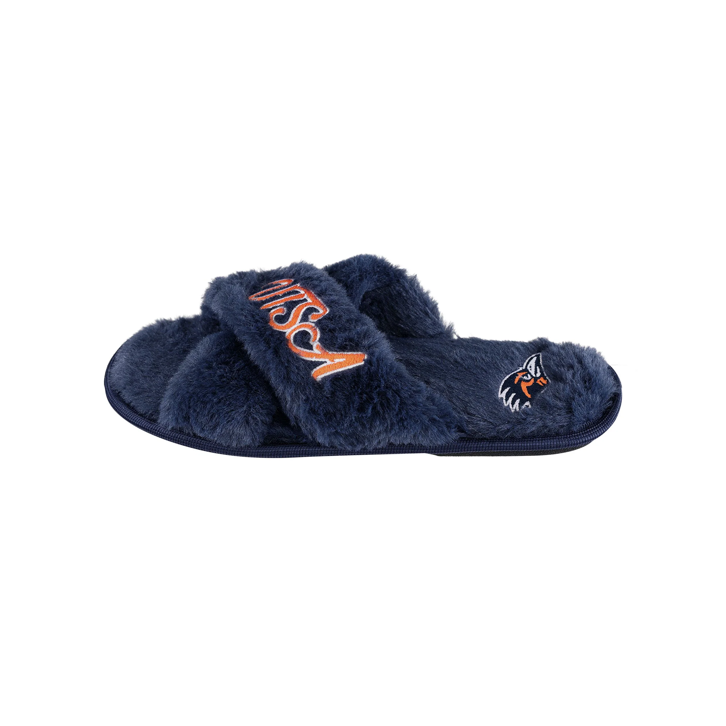 UTSA Roadrunners NCAA Womens Script Wordmark Fur Cross Slide - Image 4