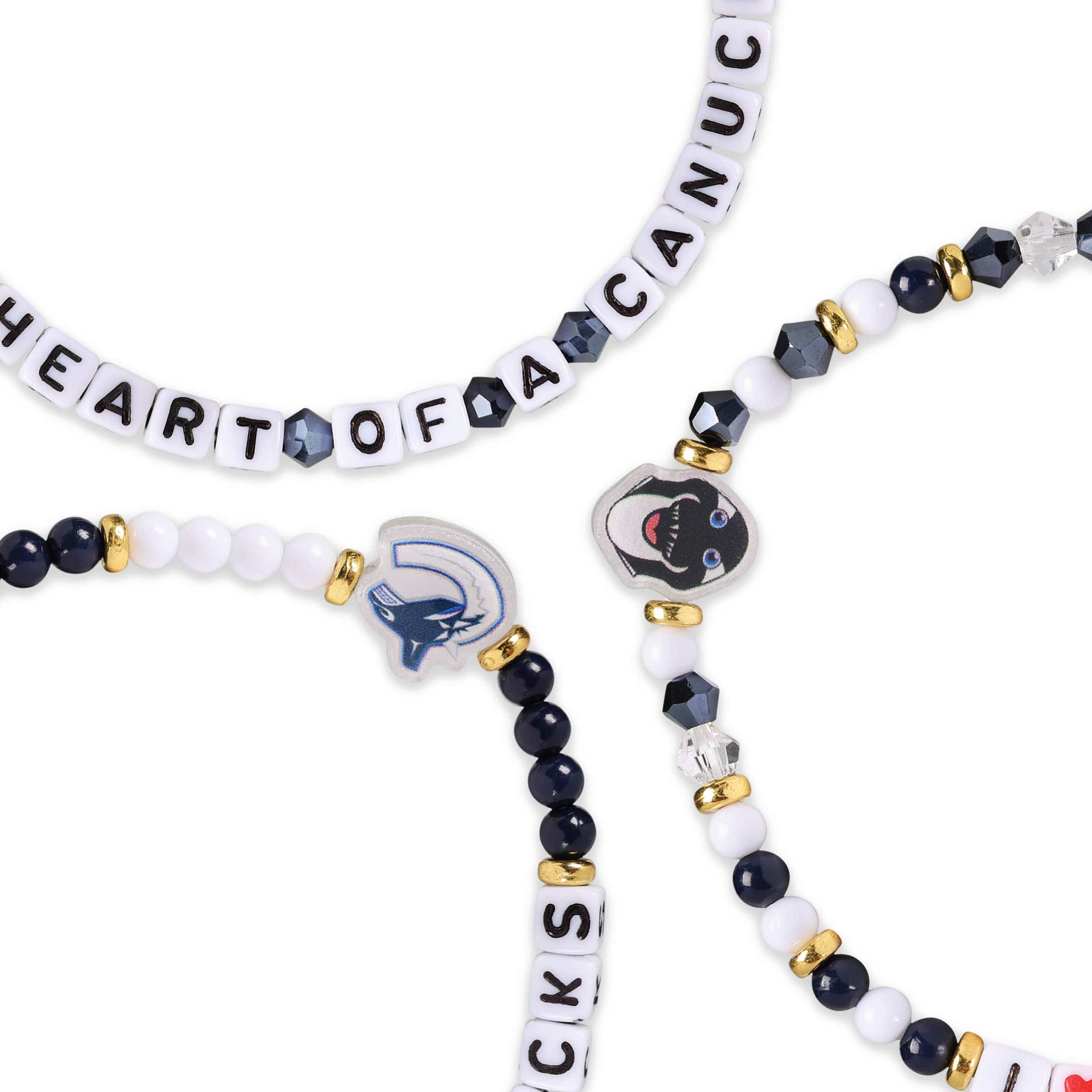 Vancouver Canucks NHL 3 Pack Friendship Bracelet - Image 2