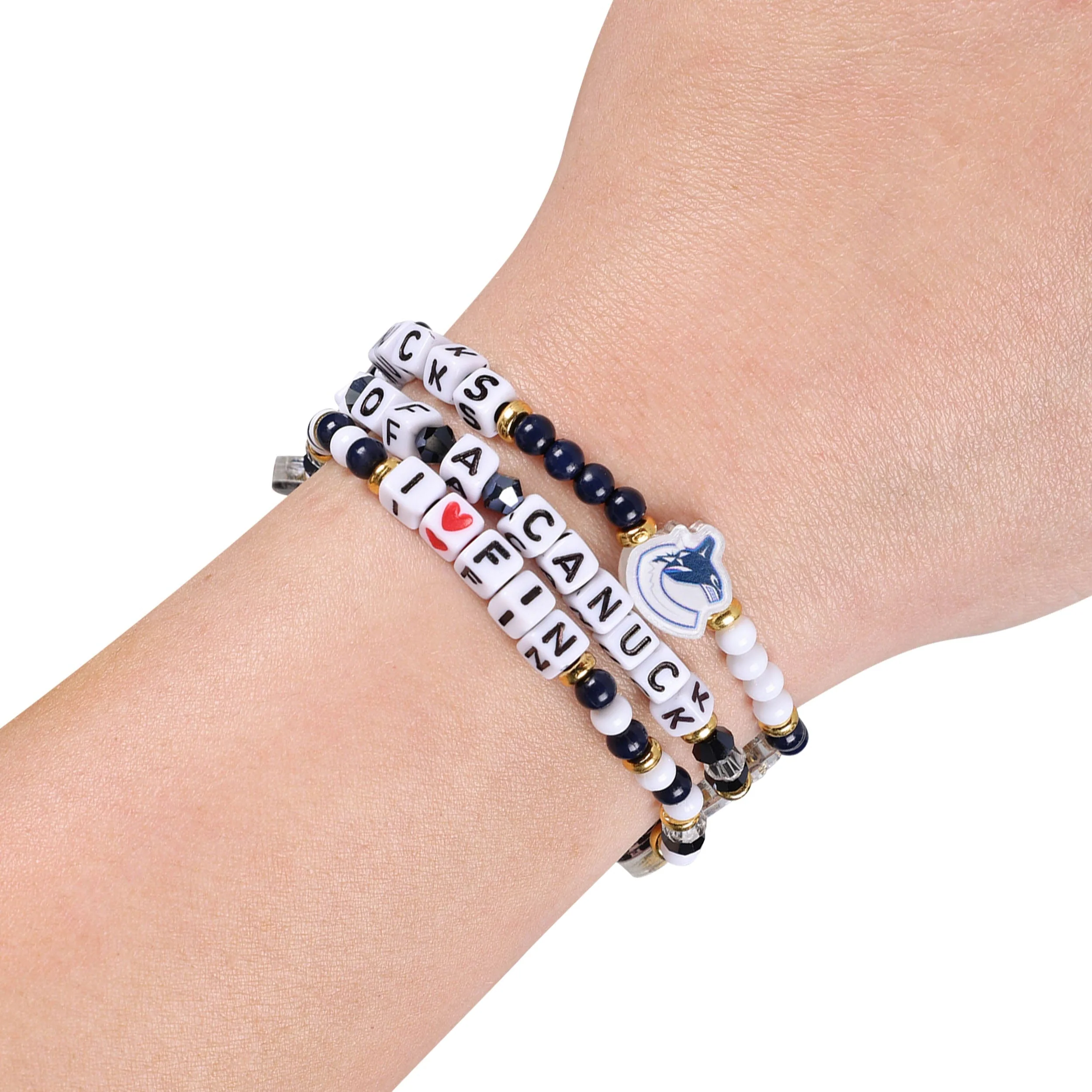 Vancouver Canucks NHL 3 Pack Friendship Bracelet - Image 4