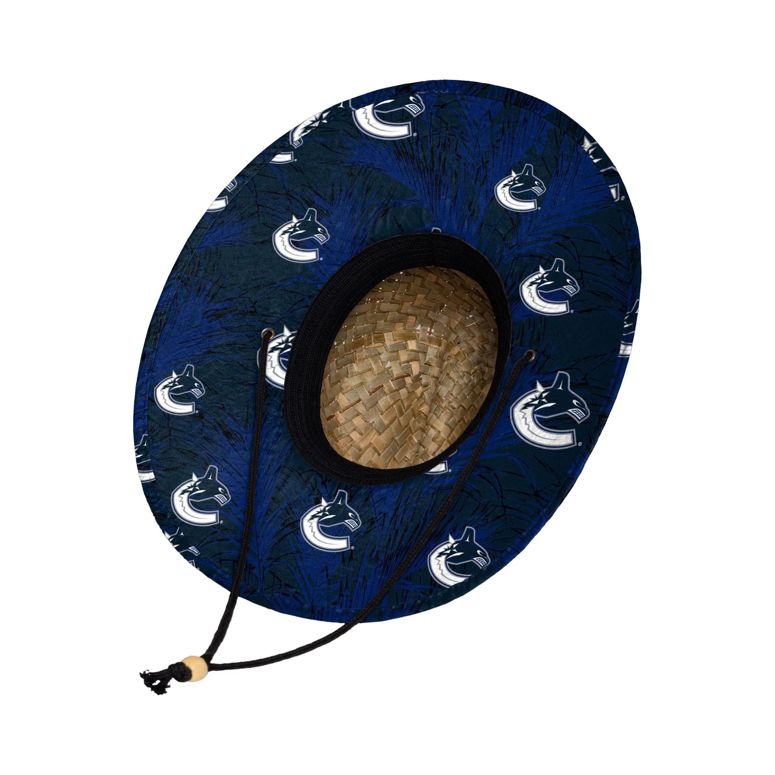 Vancouver Canucks NHL Floral Straw Hat - Image 2