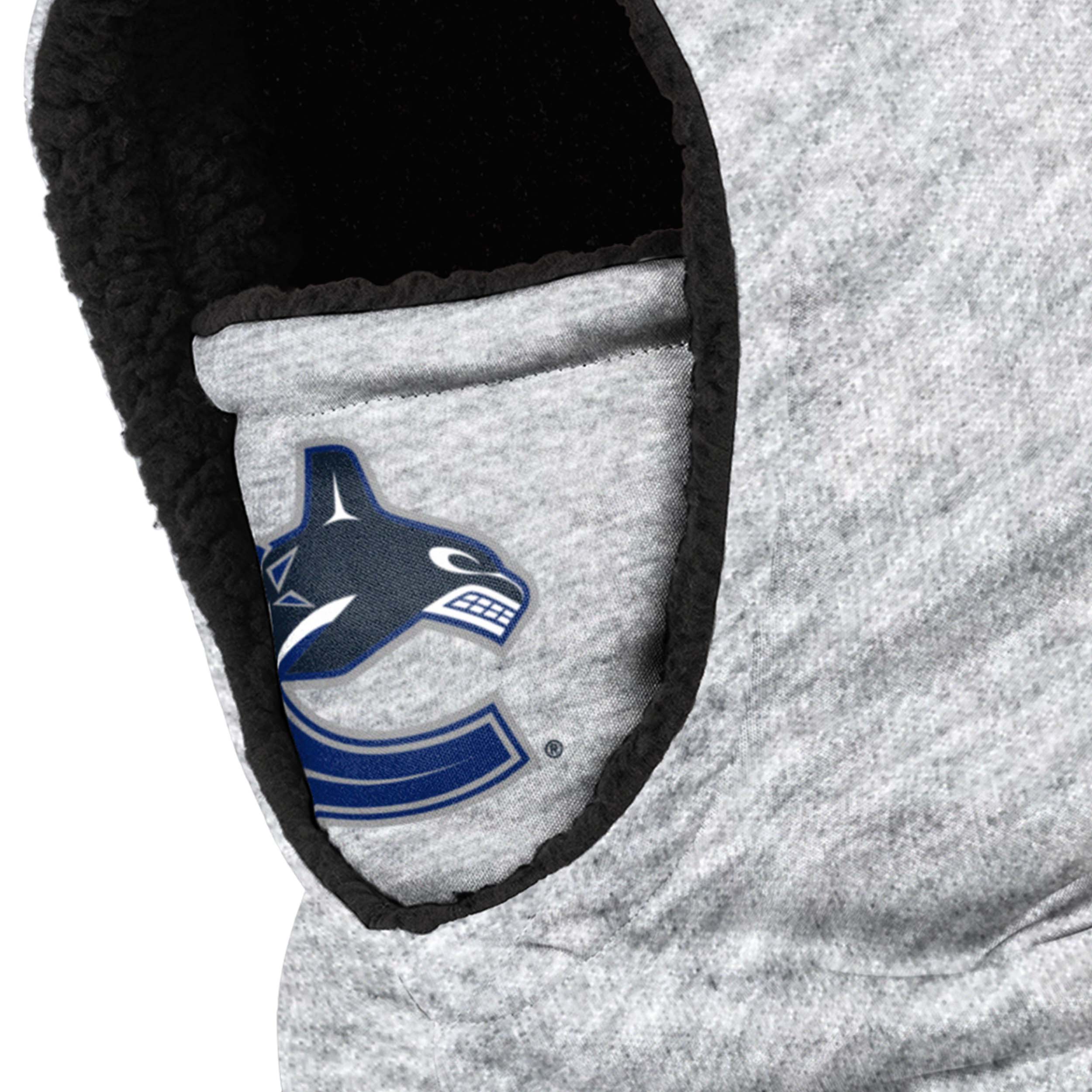 Vancouver Canucks NHL Heather Grey Big Logo Hooded Gaiter - Image 3