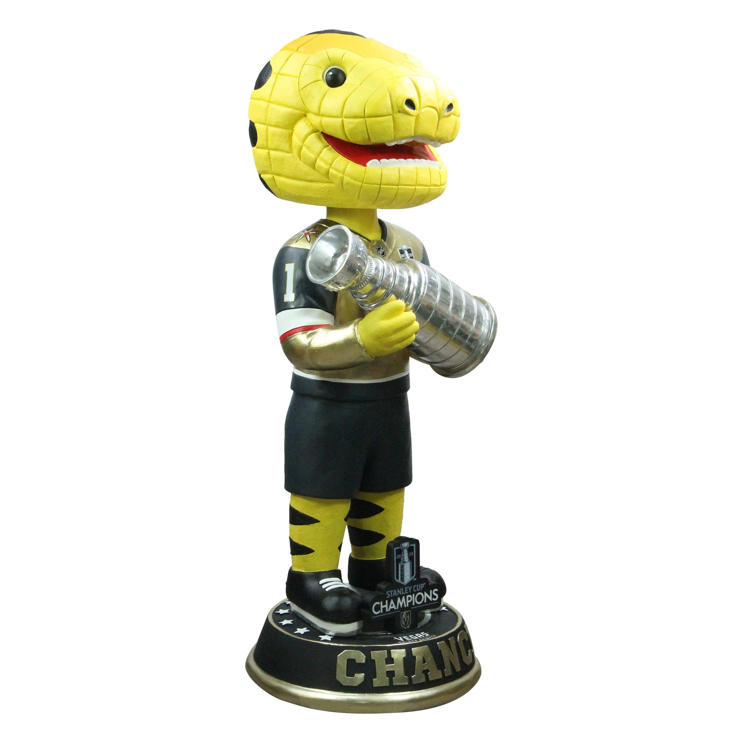 Vegas Golden Knights NHL 2023 Stanley Cup Champions Chance 3 Ft Mascot Bobblehead - Image 4