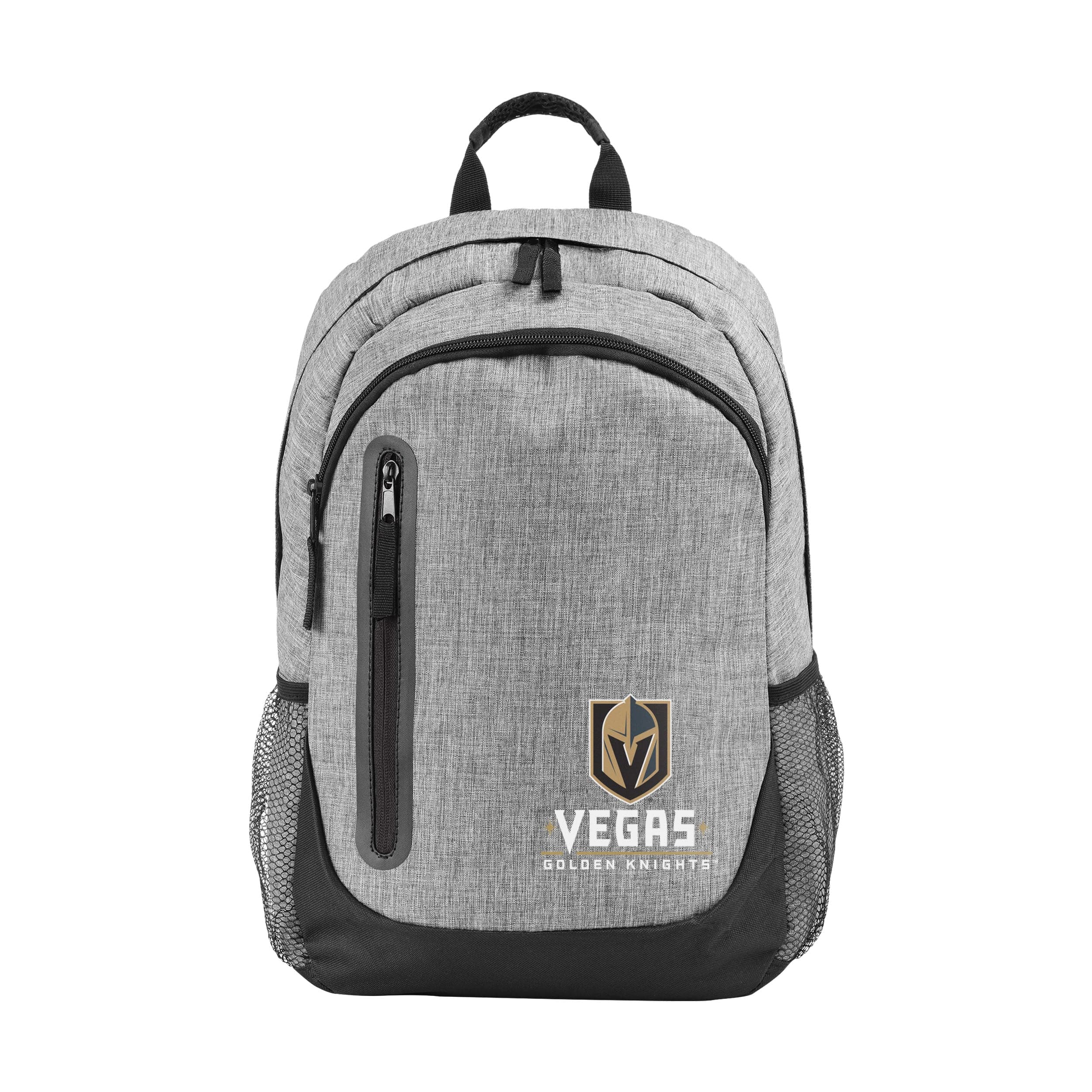 Vegas Golden Knights NHL Heather Grey Bold Color Backpack