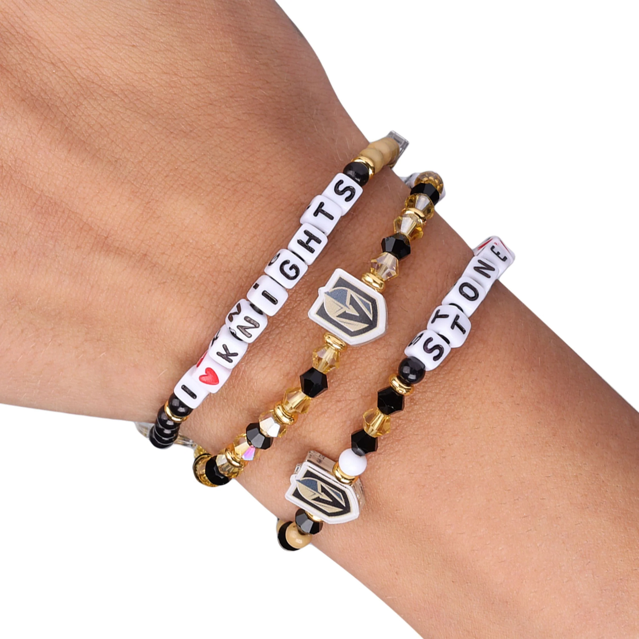 Vegas Golden Knights NHL Mark Stone 3 Pack Player Friendship Bracelet - Image 4