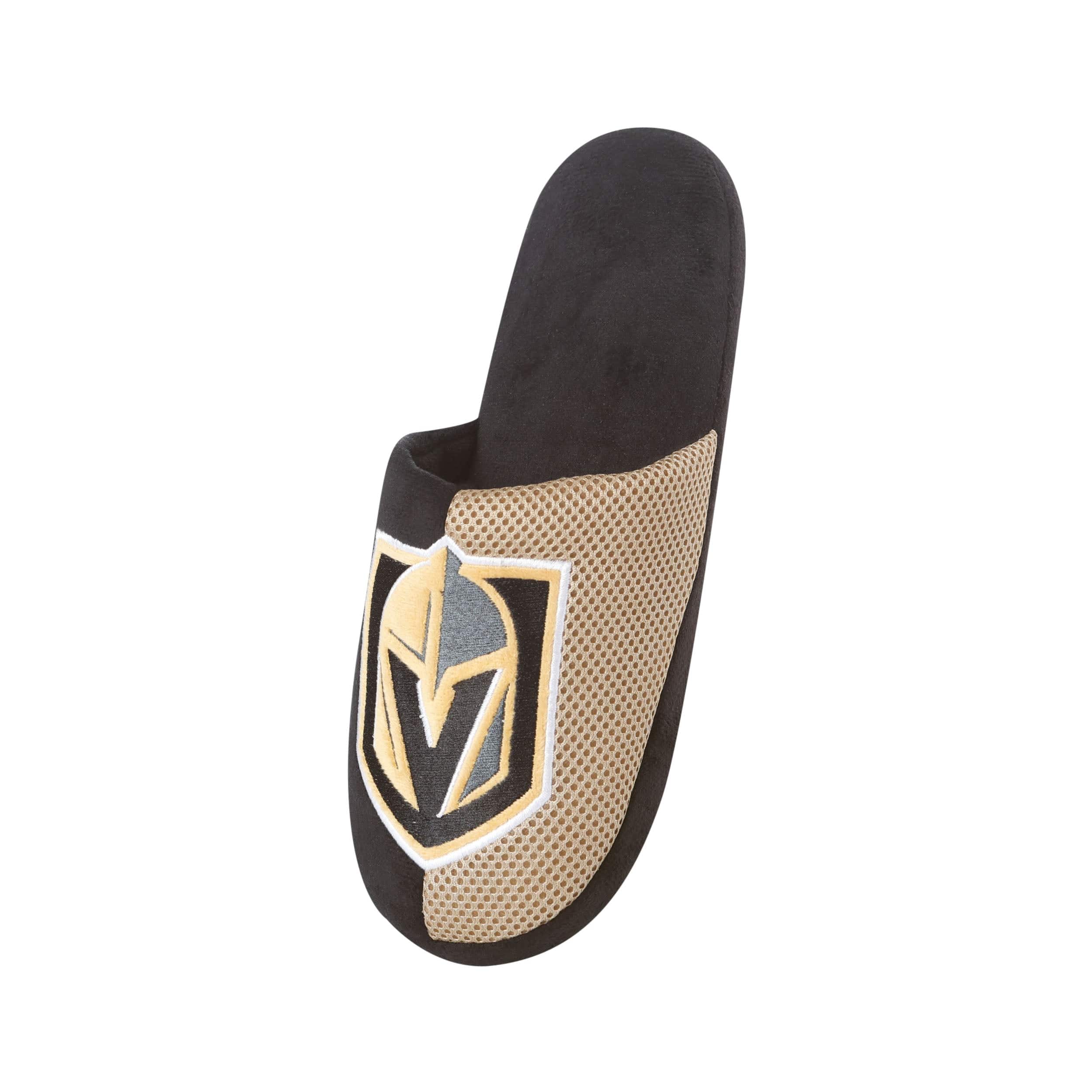 Vegas Golden Knights NHL Mens Team Logo Staycation Slippers - Image 3