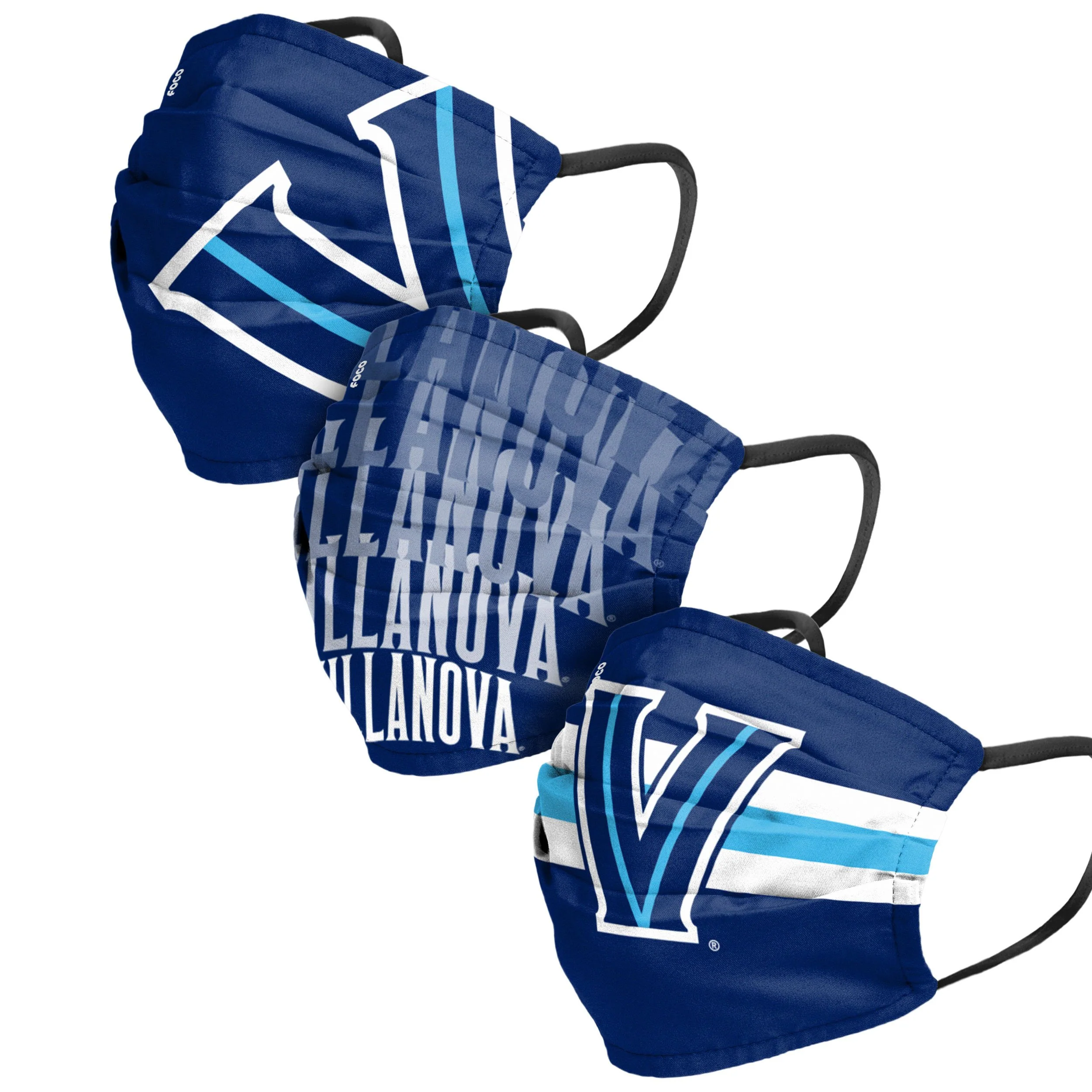 Villanova Wilcats NCAA Mens Matchday 3 Pack Face Cover
