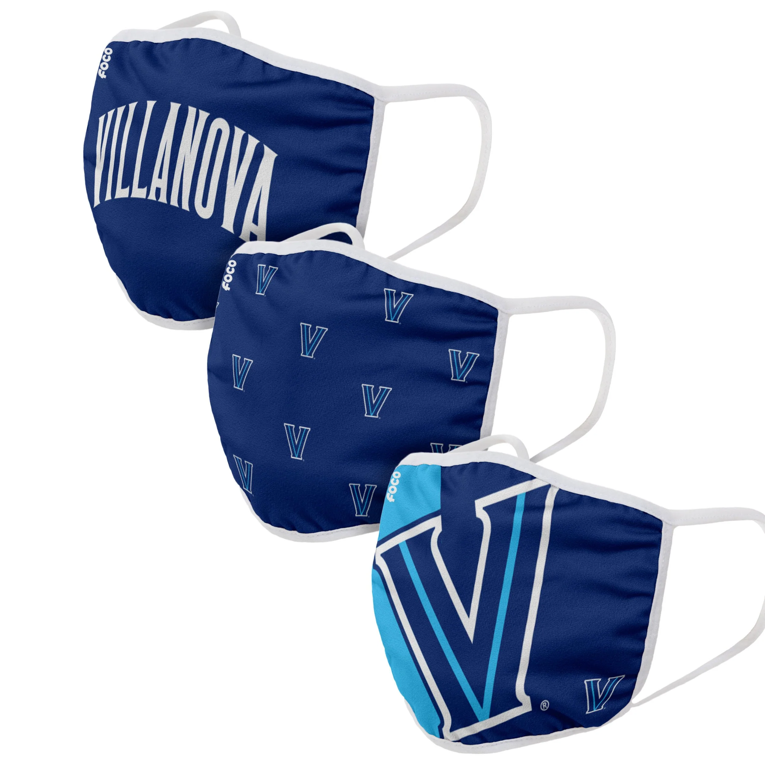Villanova Wildcats NCAA 3 Pack Face Cover