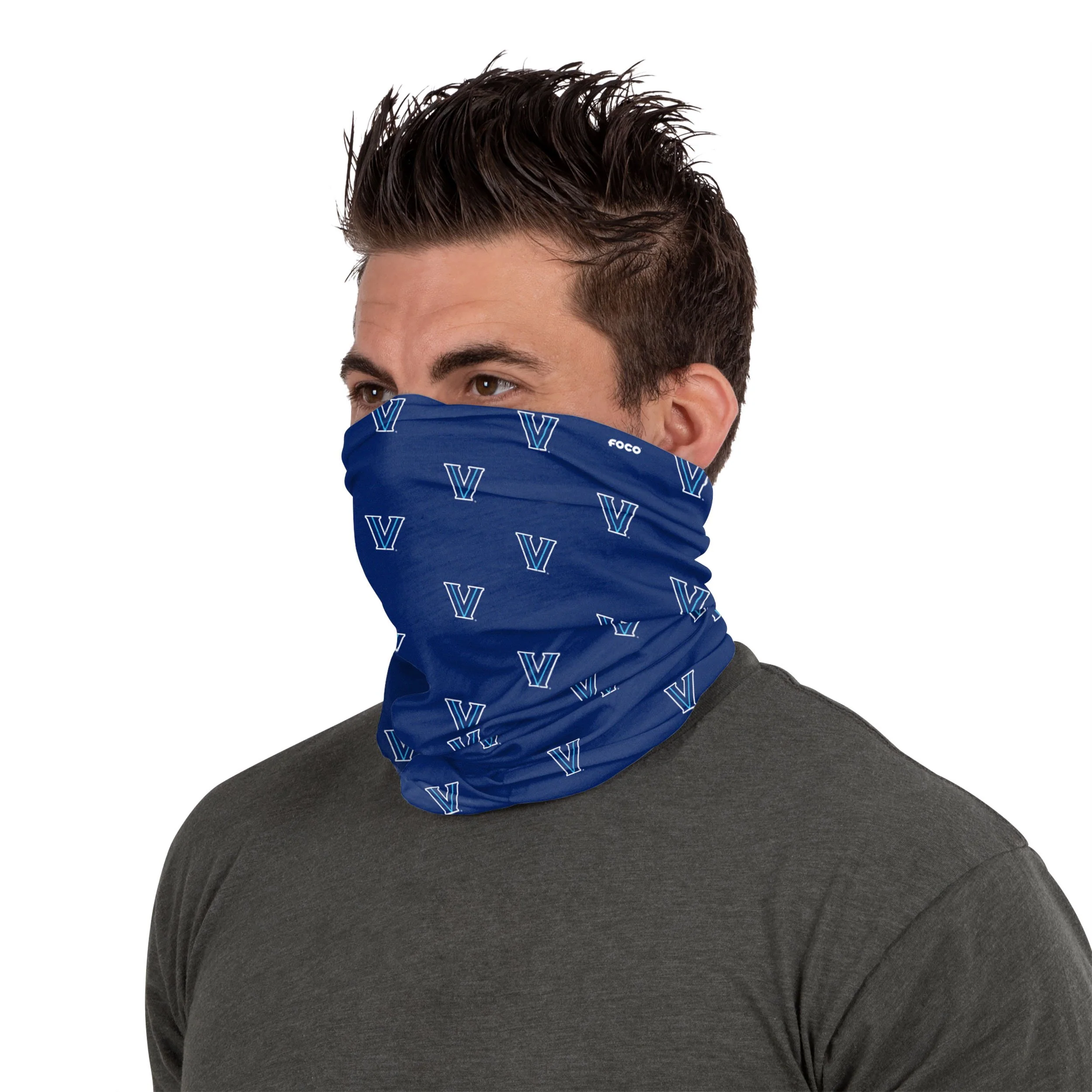 Villanova Wildcats NCAA Mini Print Logo Gaiter Scarf - Image 3