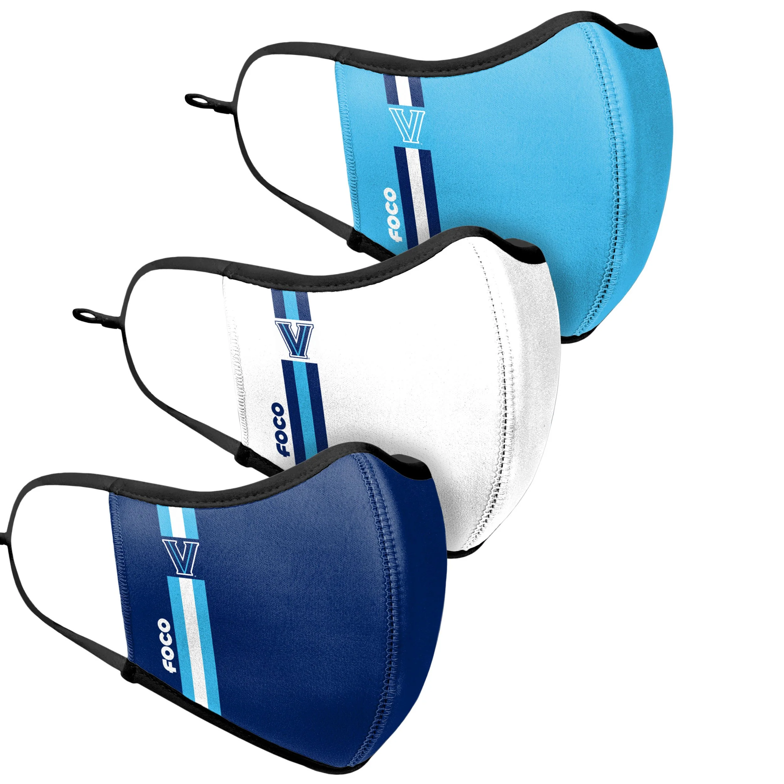 Villanova Wildcats NCAA Sport 3 Pack Face Cover - Image 3