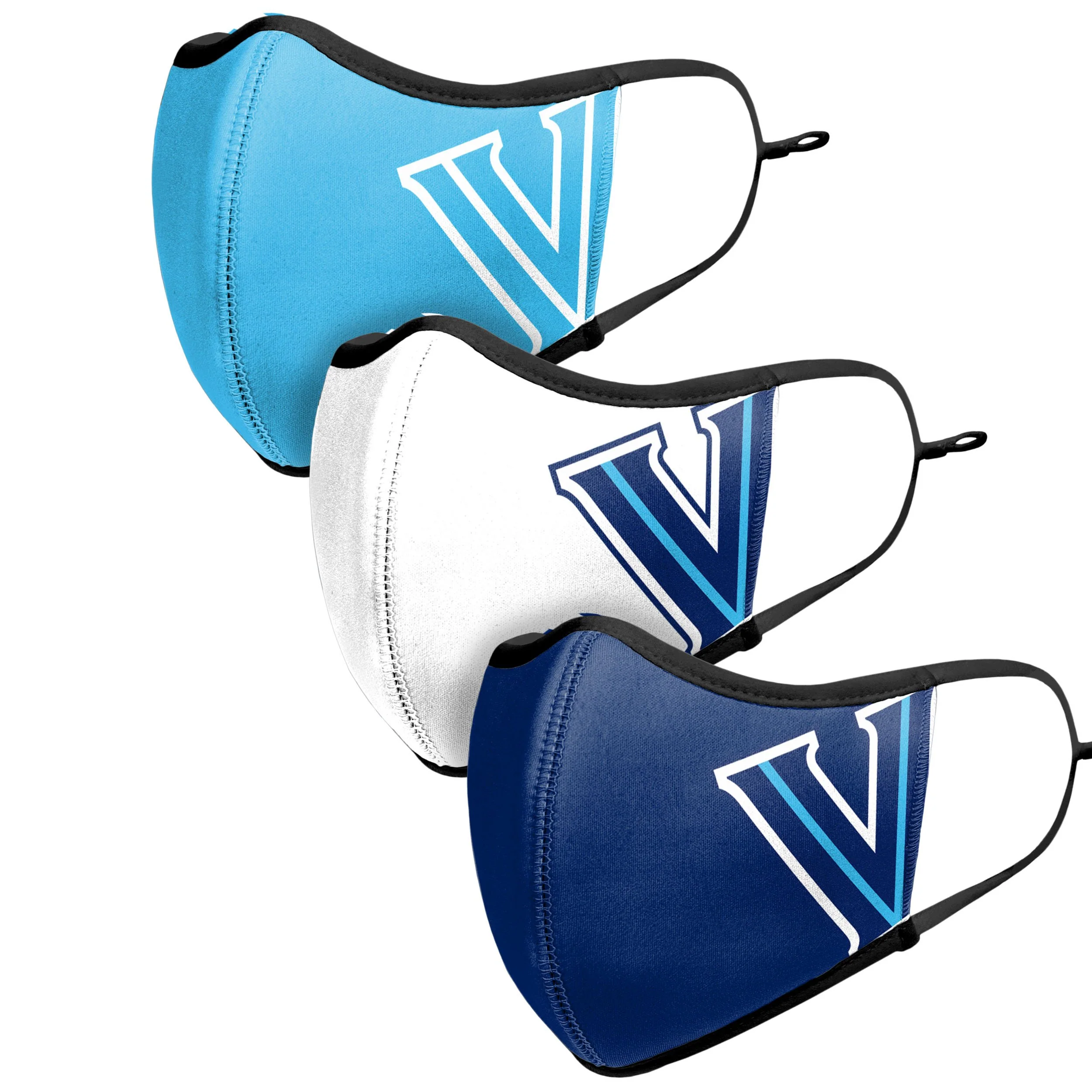 Villanova Wildcats NCAA Sport 3 Pack Face Cover - Image 4