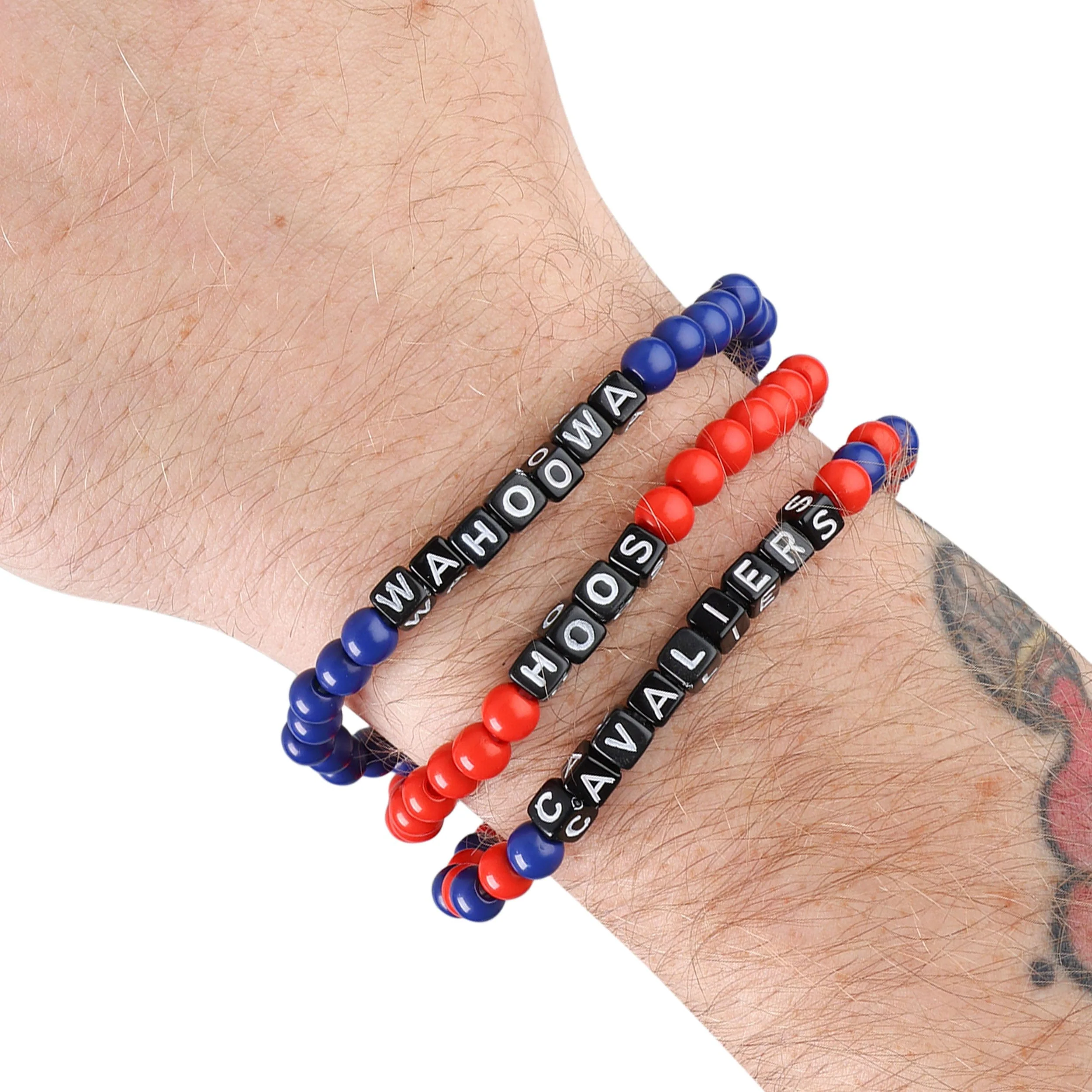 Virginia Cavaliers NCAA 3 Pack Beaded Friendship Bracelet - Image 4