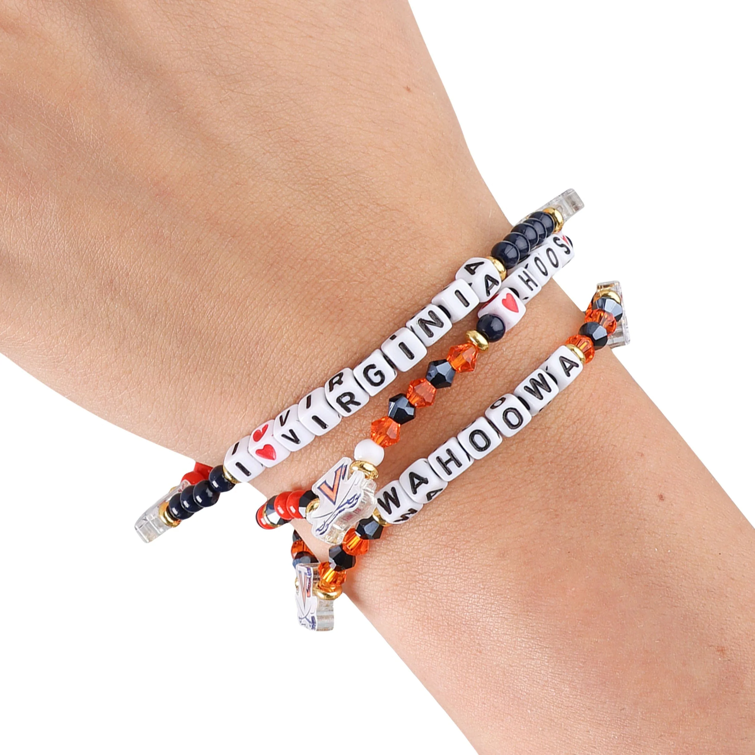 Virginia Cavaliers NCAA 3 Pack Friendship Bracelet - Image 4