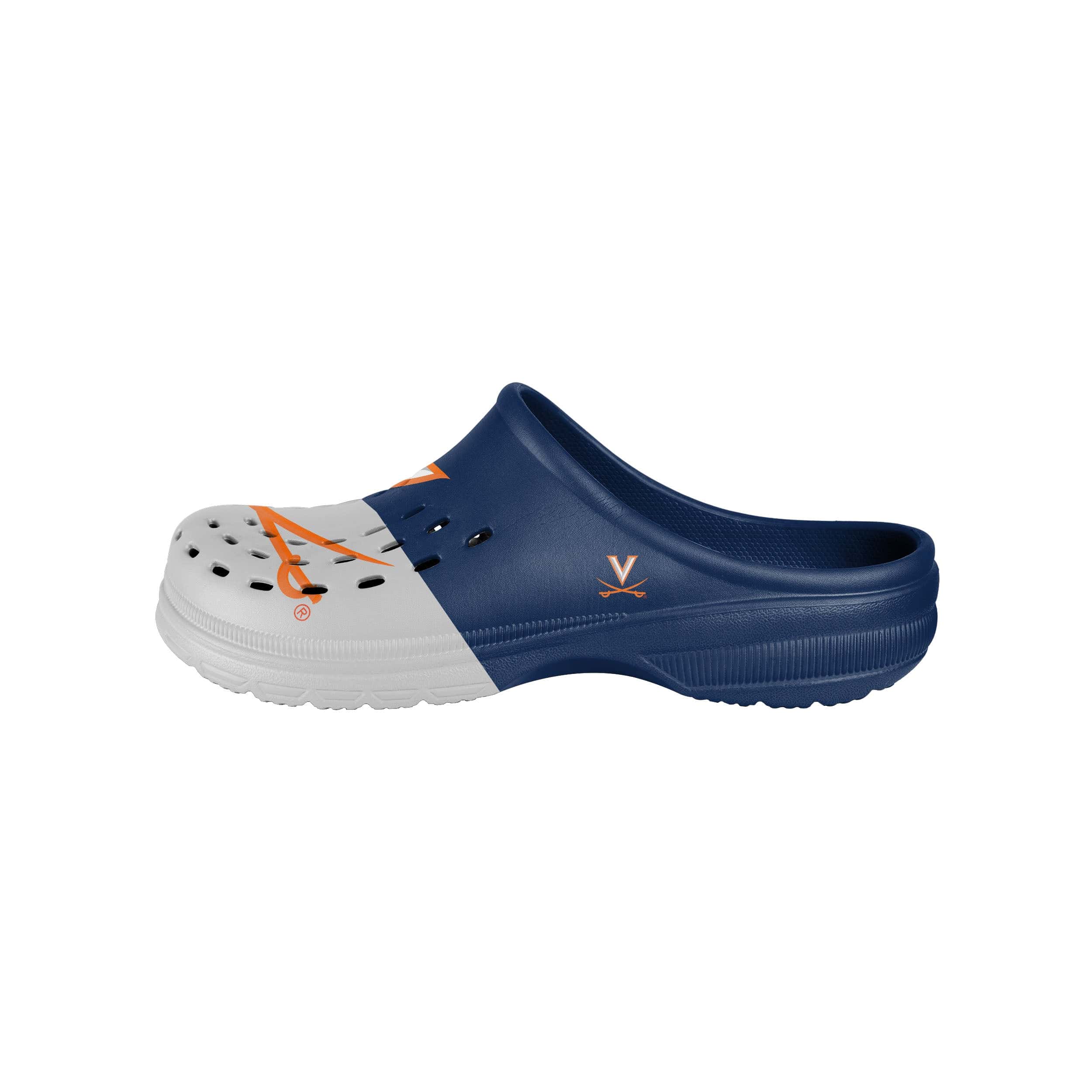 Virginia Cavaliers NCAA Mens Colorblock Big Logo Clog - Image 2