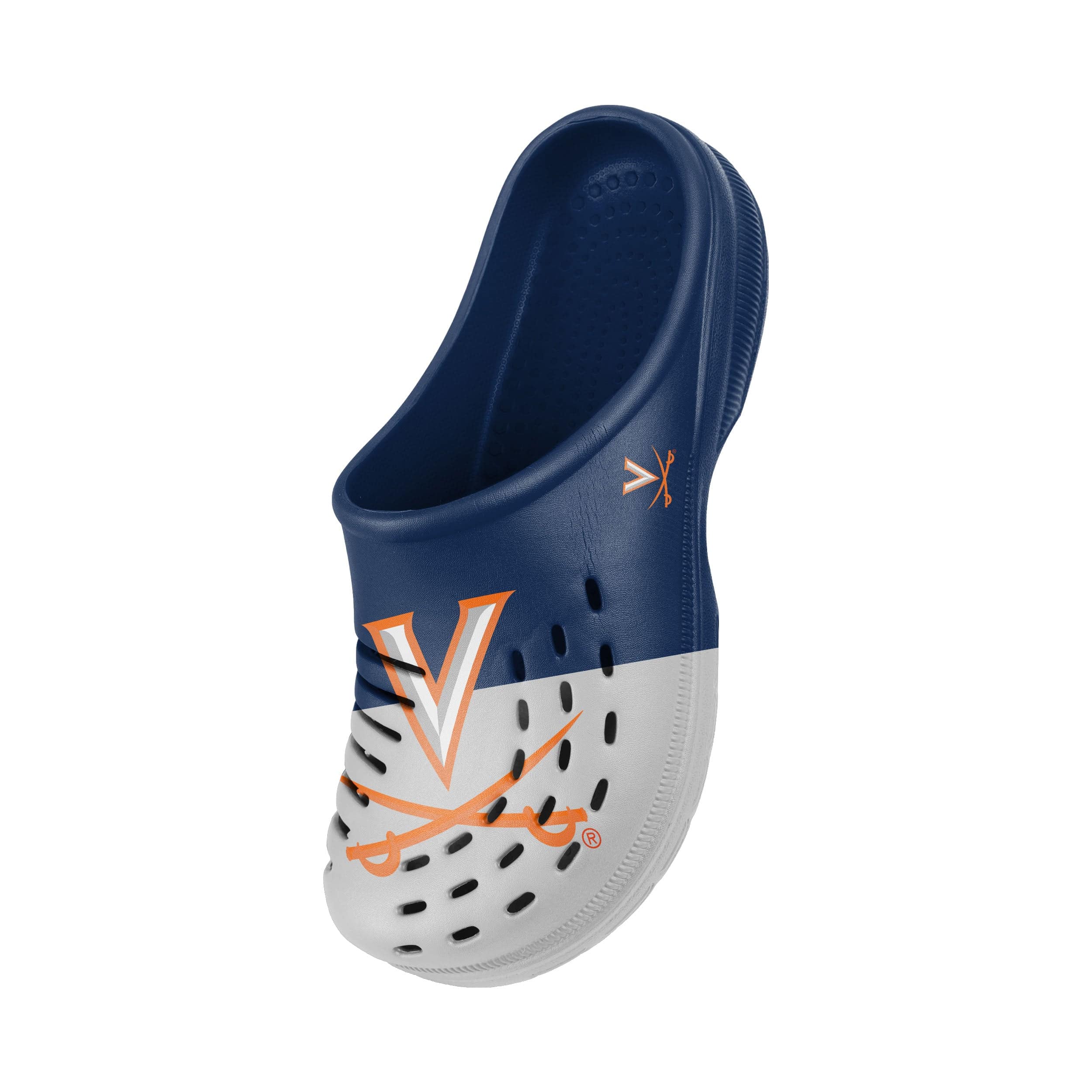 Virginia Cavaliers NCAA Mens Colorblock Big Logo Clog - Image 3