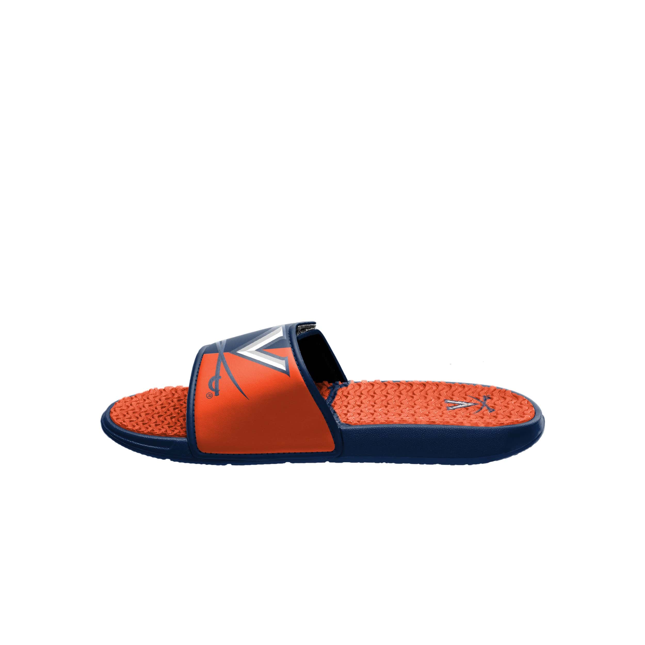 Virginia Cavaliers NCAA Mens Colorblock Big Logo Gel Slides - Image 4
