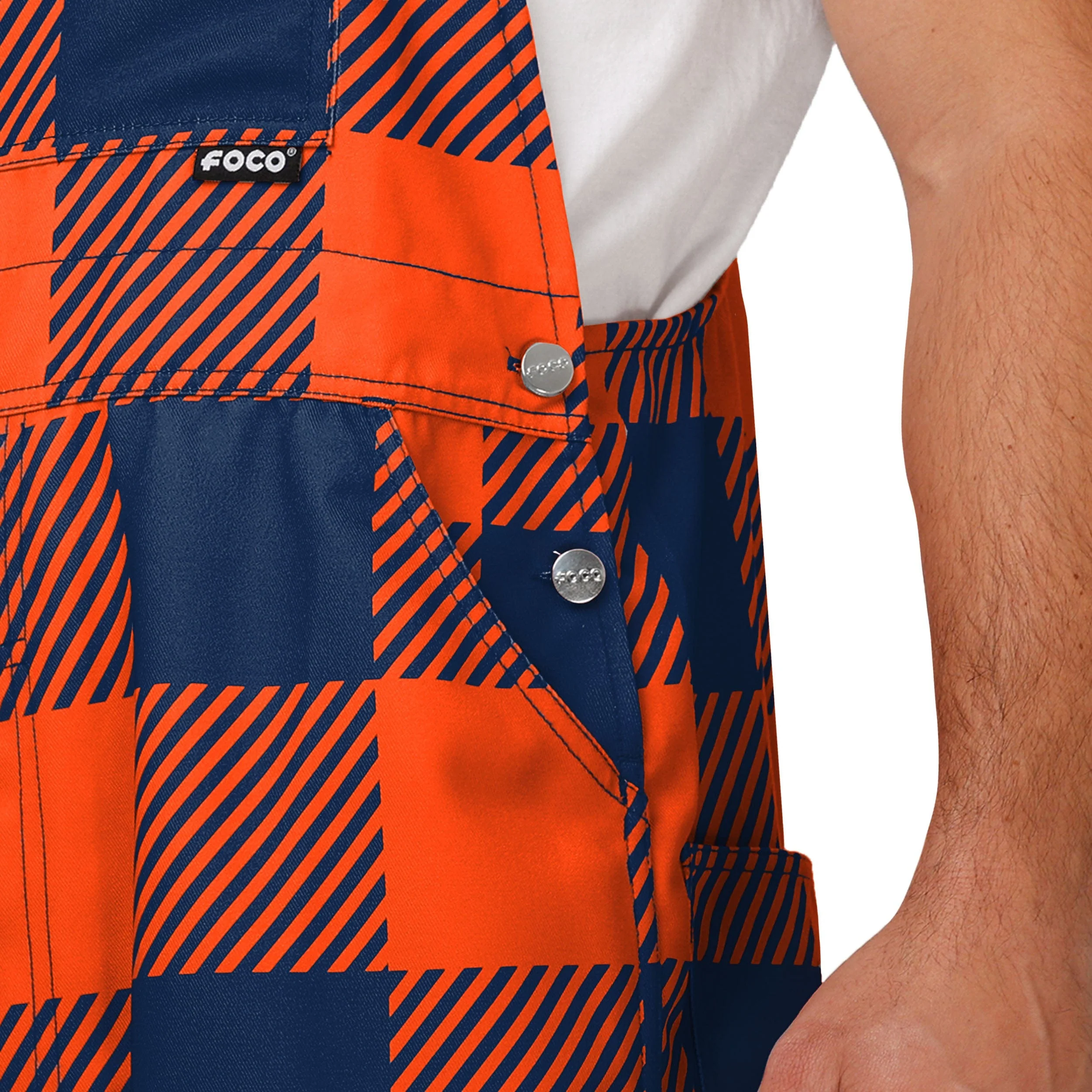 Virginia Cavaliers NCAA Mens Plaid Bib Overalls - Image 5