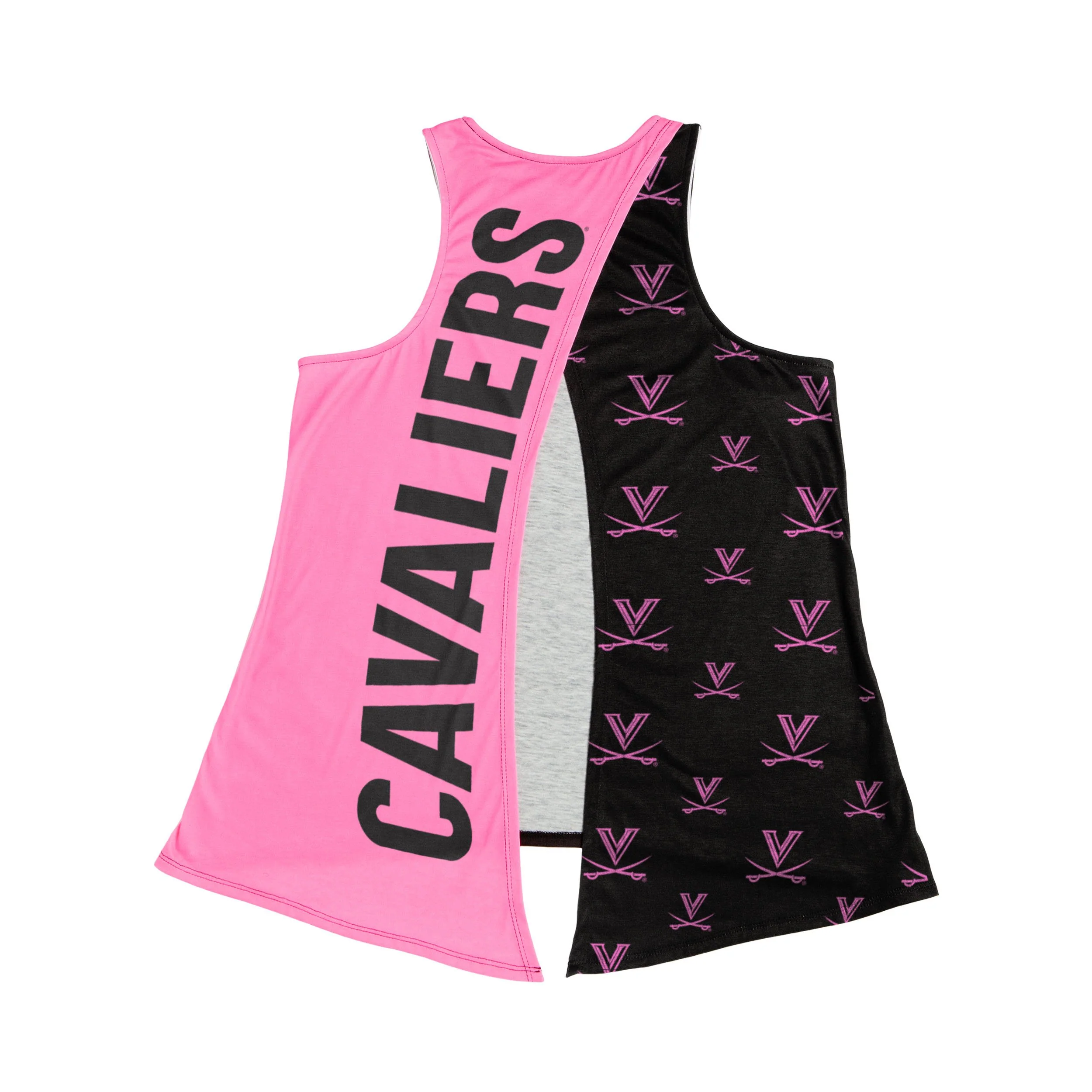 Virginia Cavaliers NCAA Womens Highlights Tie-Breaker Sleeveless Top - Image 3
