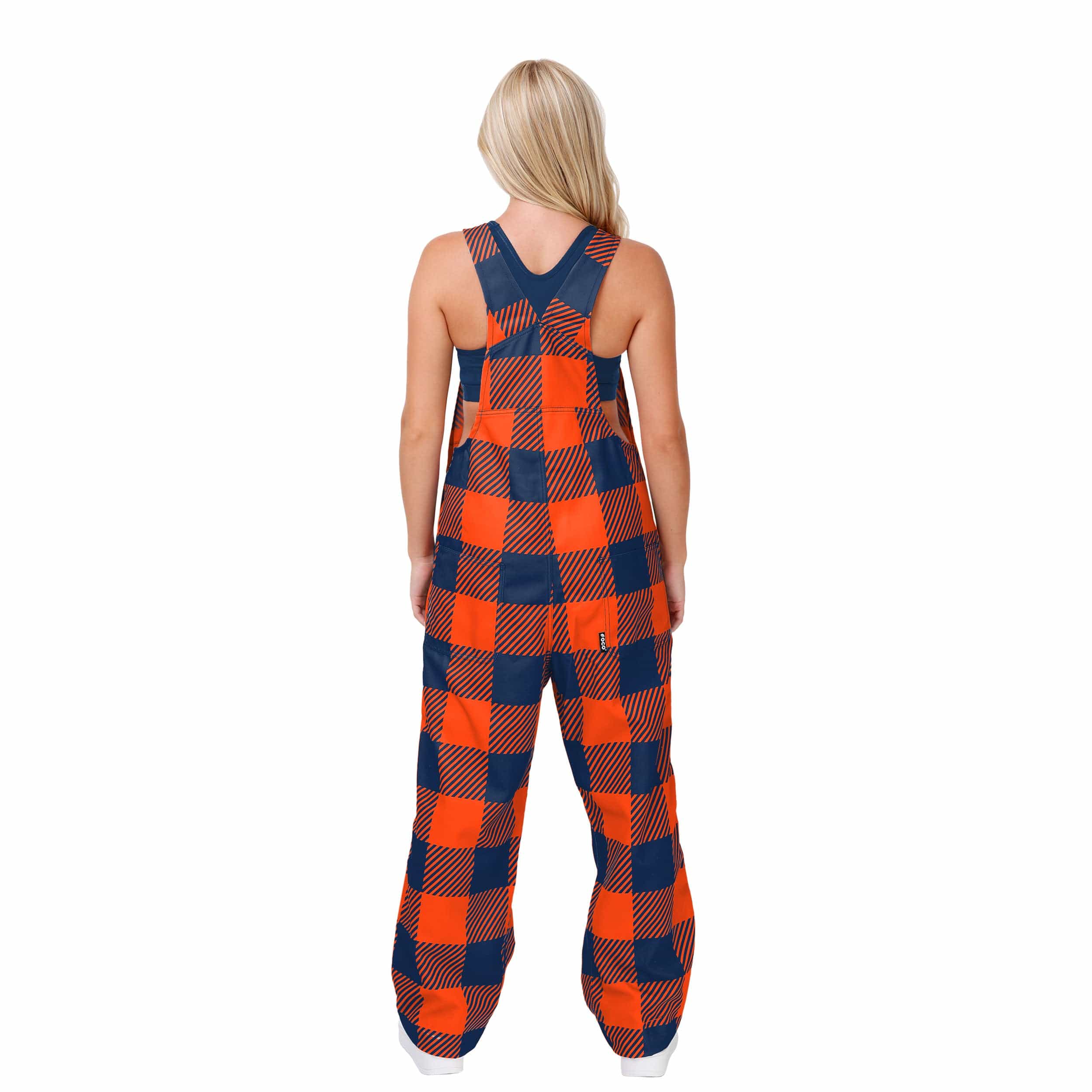 Virginia Cavaliers NCAA Womens Plaid Bib Overalls - Image 2