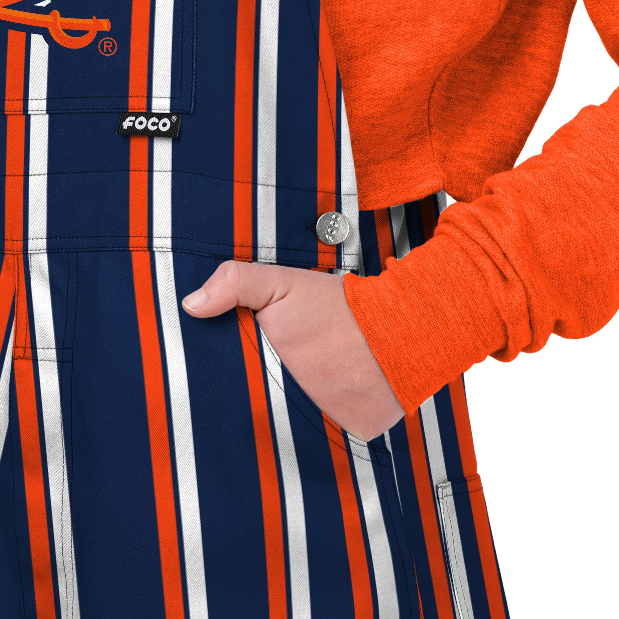 Virginia Cavaliers NCAA Womens Sideline Spirit Bib Overalls - Image 5