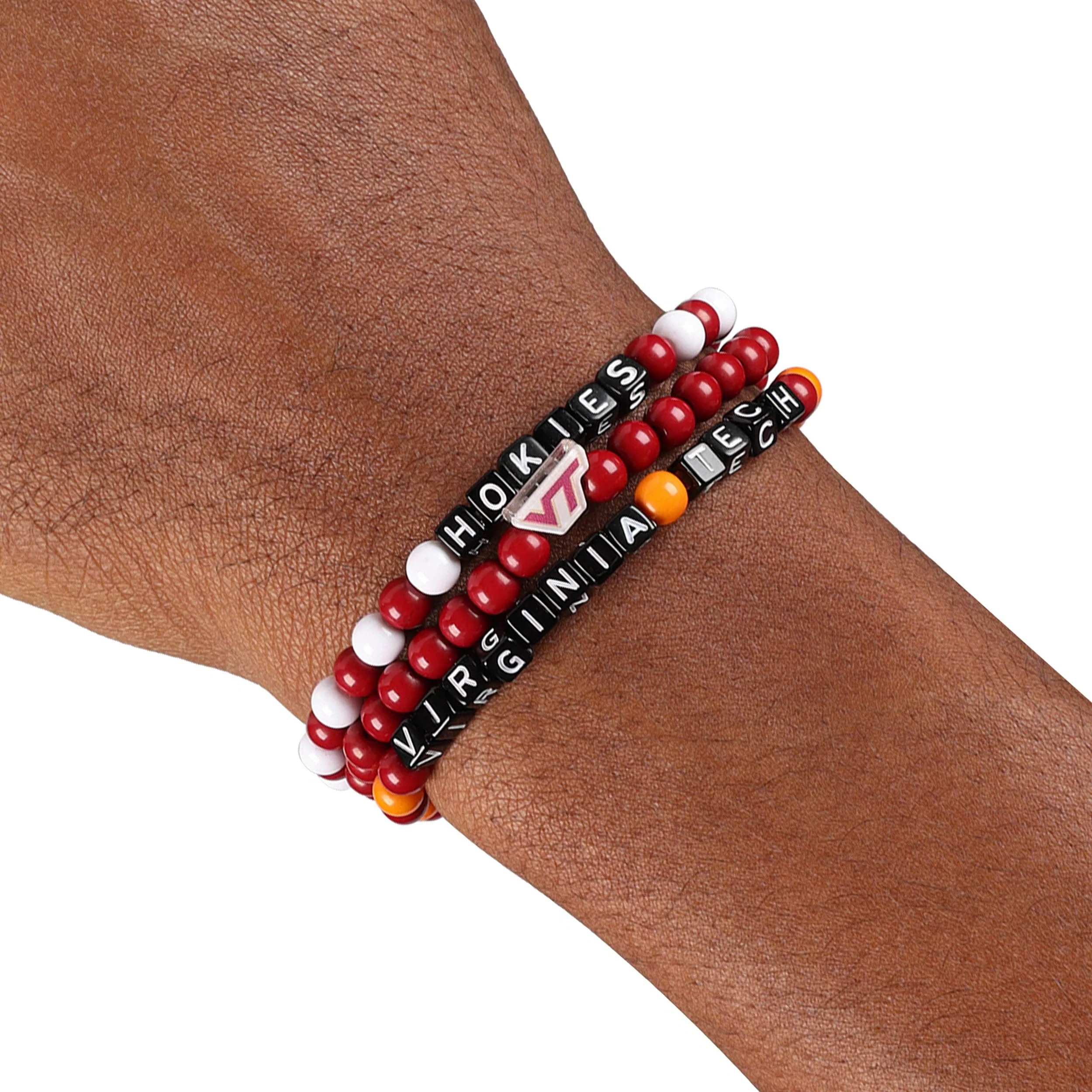 Virginia Tech Hokies NCAA 3 Pack Beaded Friendship Bracelet - Image 4